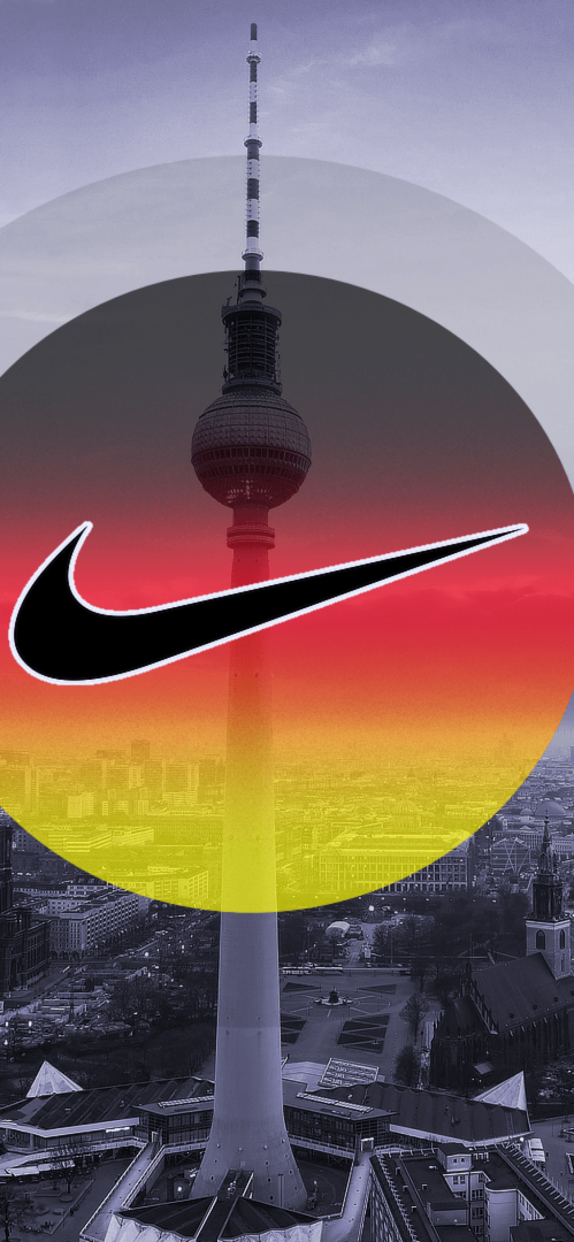 Logo Nike torre Berlino, 1125x2436 Verticale, Mobile