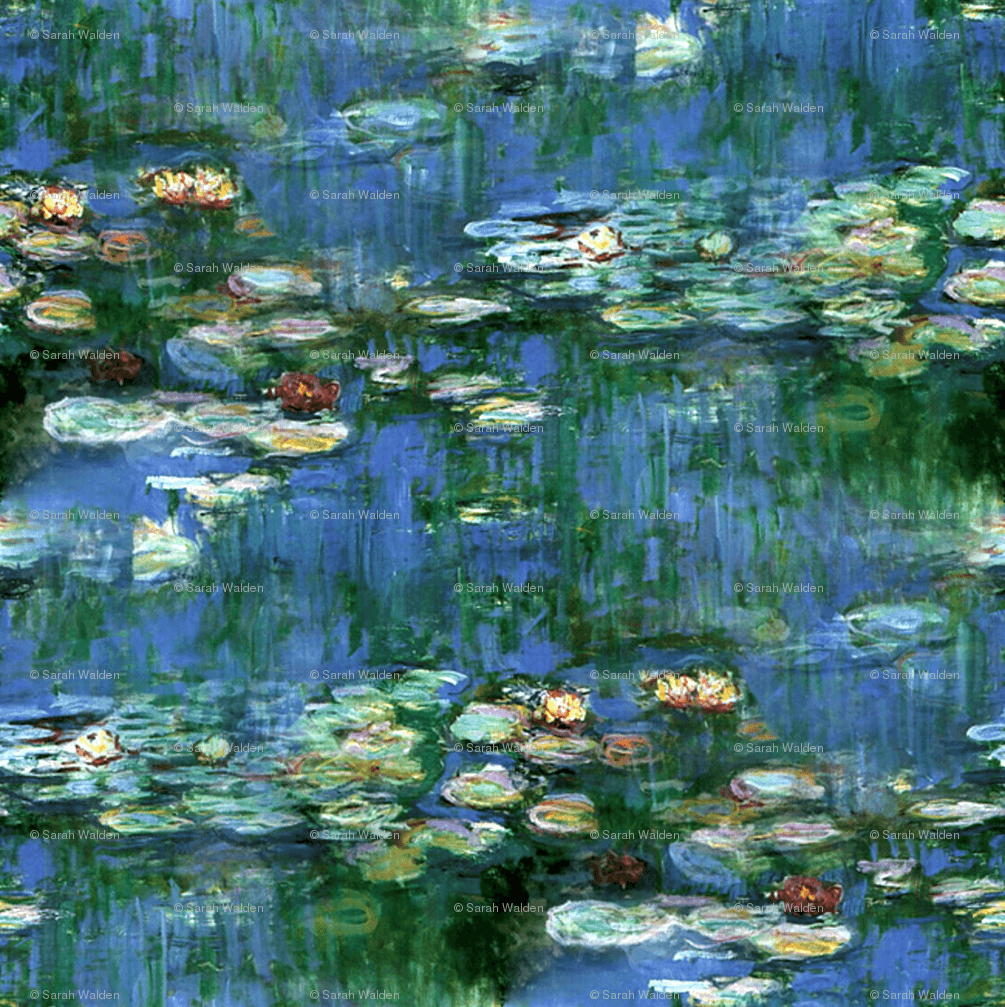 Ninfee di Monet, dipinto, 1005x1007 Verticale, Mobile