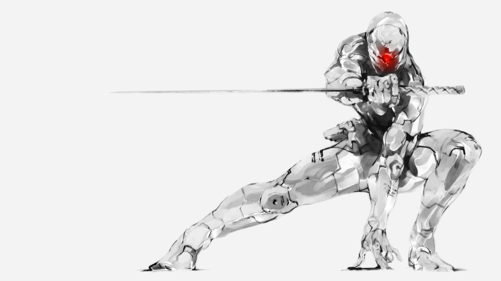 Ninja bianco con spada, 1920x1080 1080p, Laptop