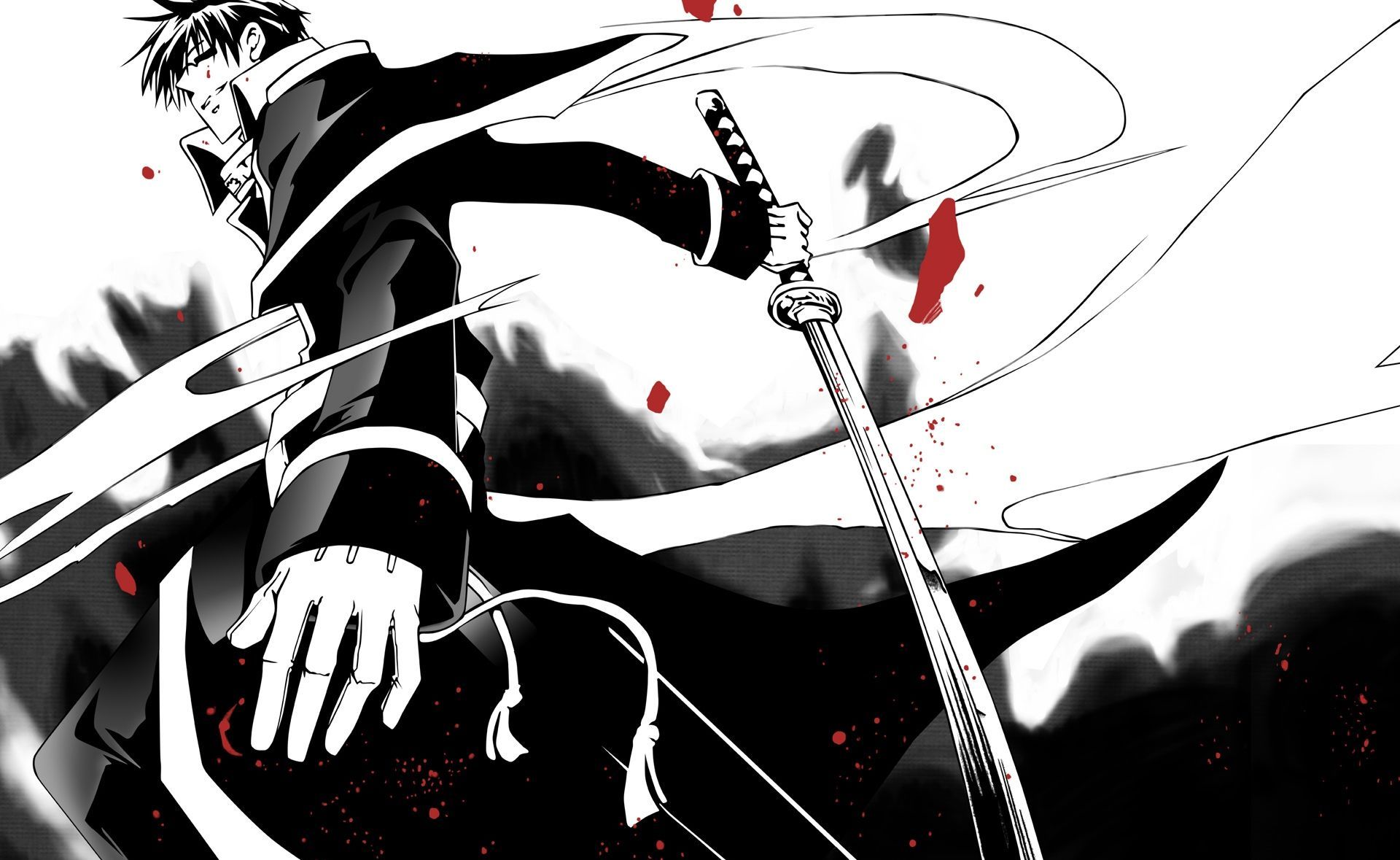 Guerriero anime con katana, 1920x1179 Full HD 1080p, Desktop