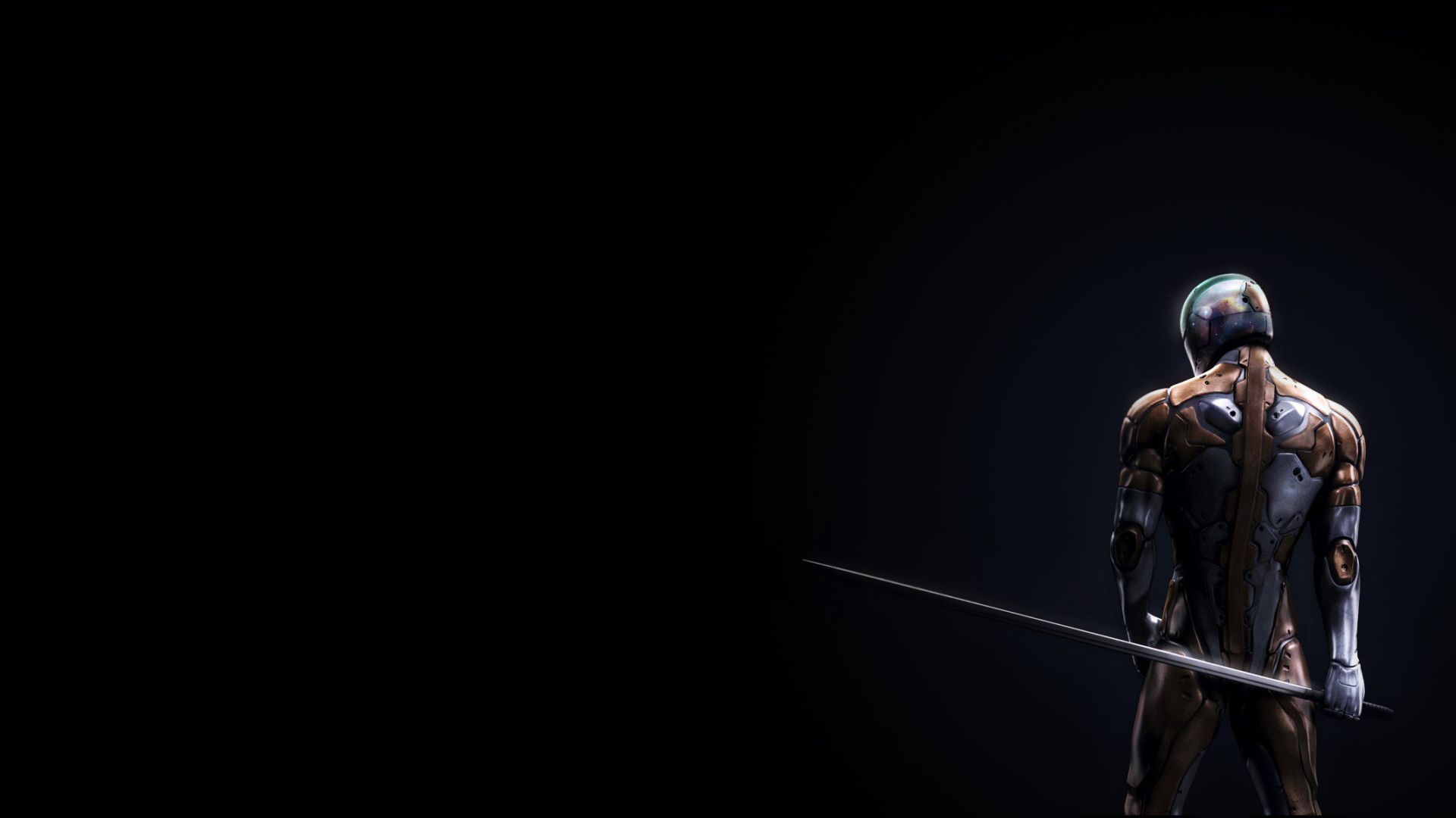 Ninja nero su sfondo nero, 1920x1200 WUXGA, Laptop