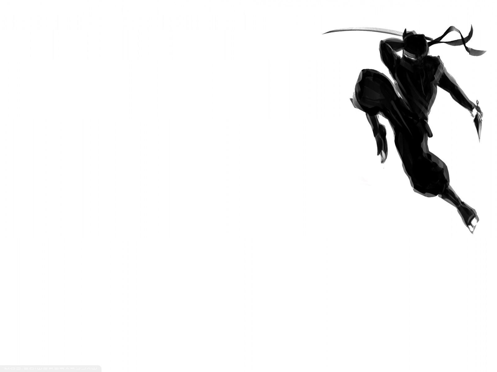 Shredder ninja bianco e nero, 1600x900 HD, PC