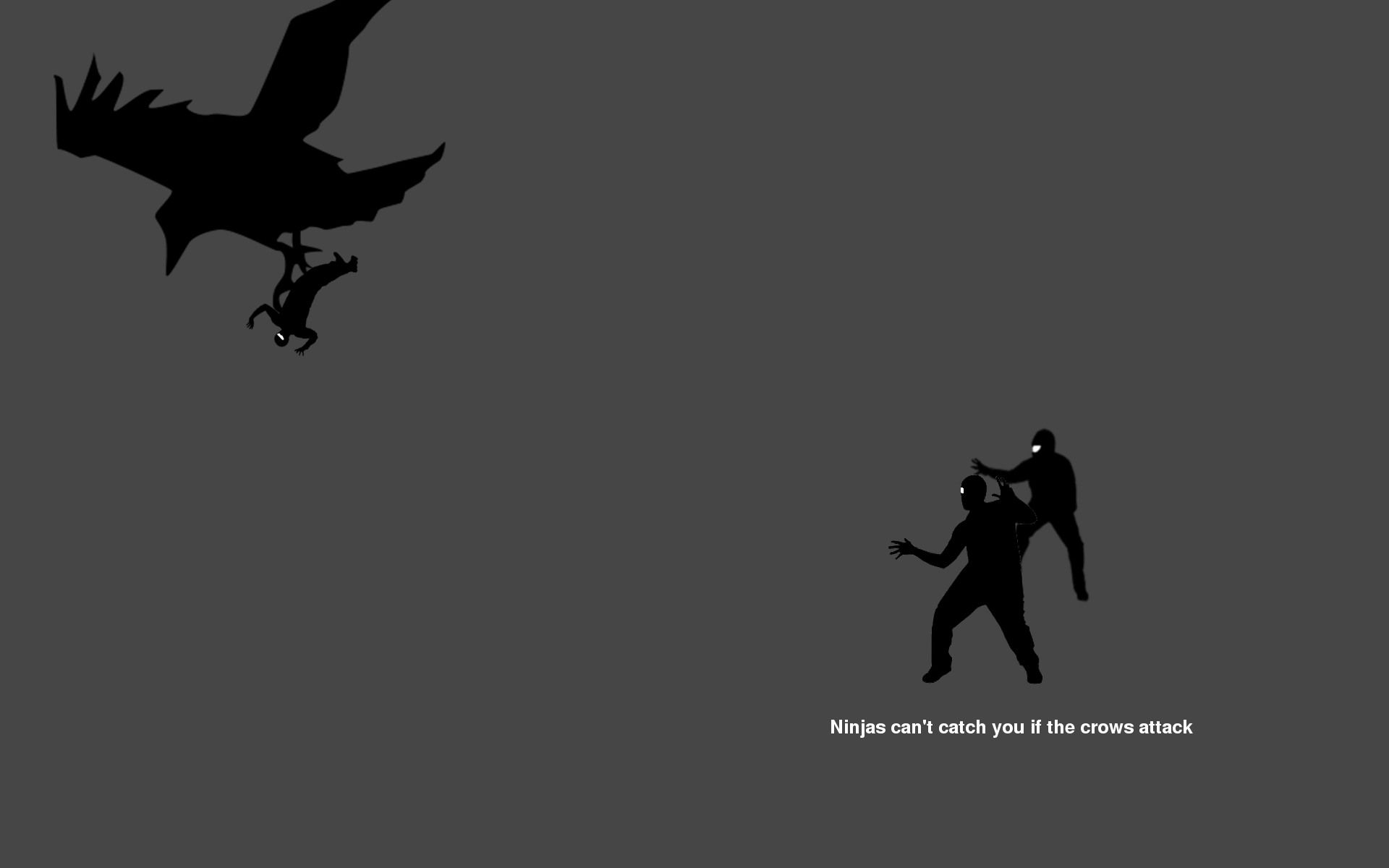 Silhouette ninja con spada, 1600x1200 HD, Desktop