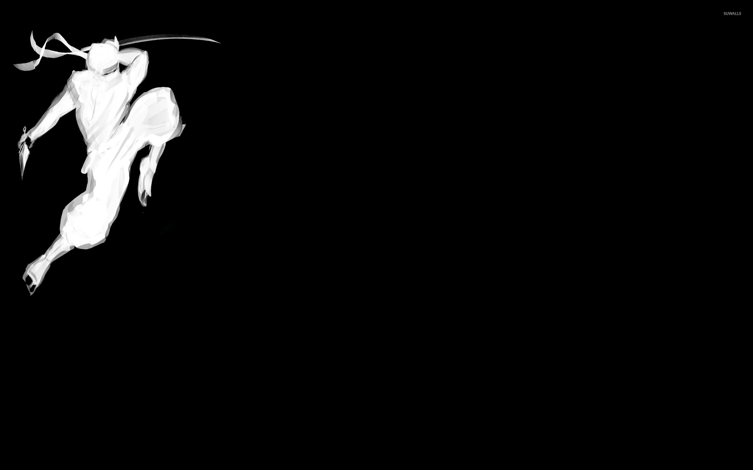 Ninja nero sfondo bianco, 2560x1600 WQXGA, Desktop