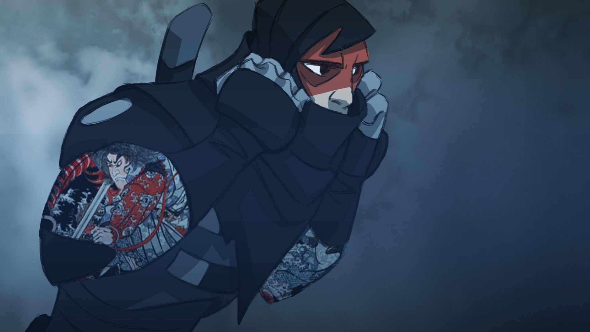 Ninja con tatuaggi, Mark of the Ninja, 1920x1080 Full HD, PC Desktop