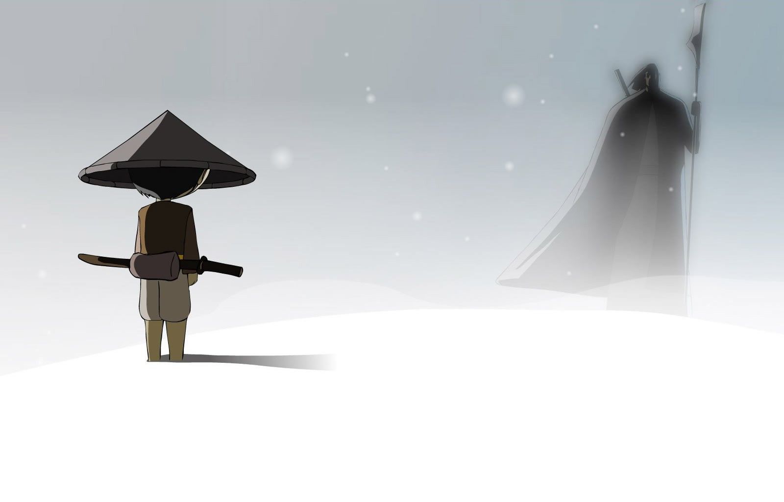 Ninja cartoon nella neve, 1600x1024 HD Ready, Notebook Gaming