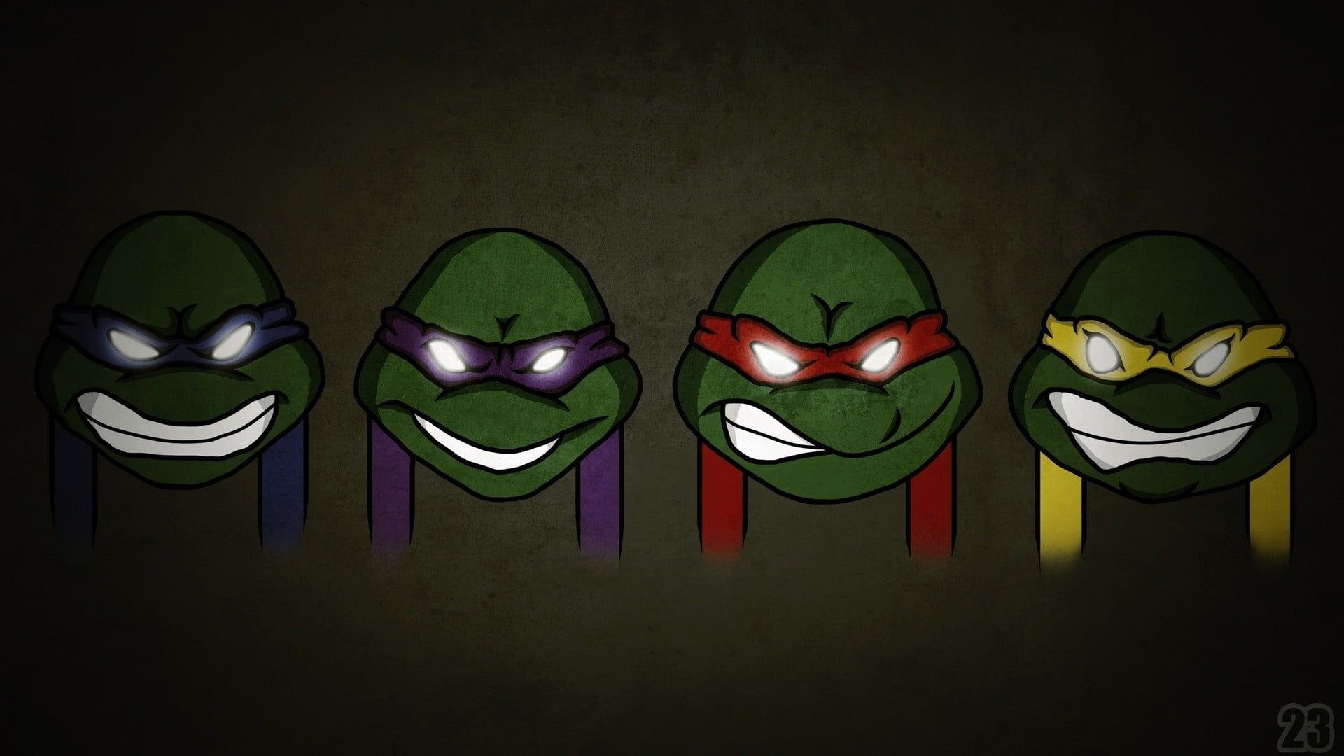 Teenage Mutant Ninja Turtles teste cartoon, 1920x1080 Full HD, Laptop