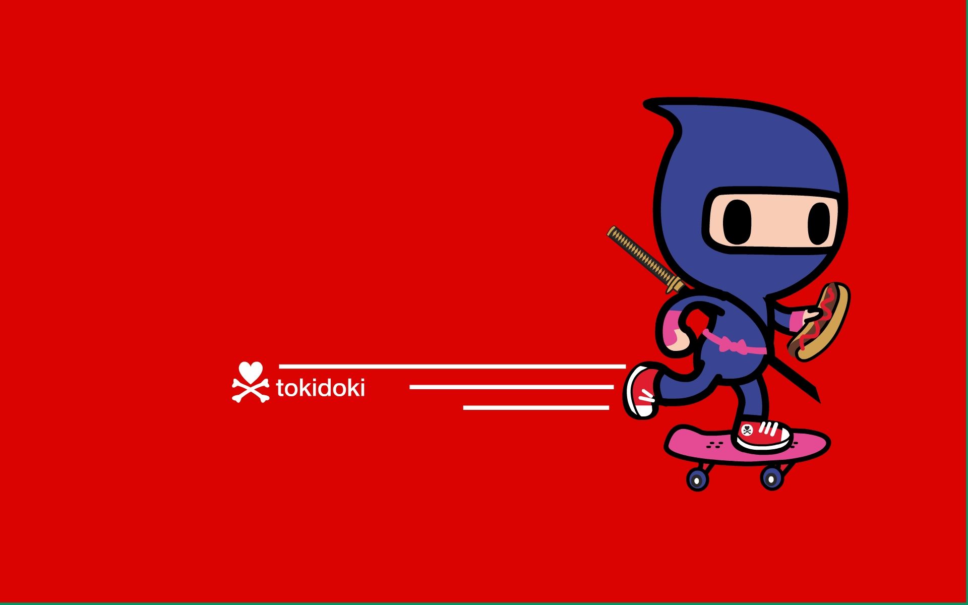 Ninja cartoon skateboard tokidoki, 1920x1200 WUXGA, Desktop