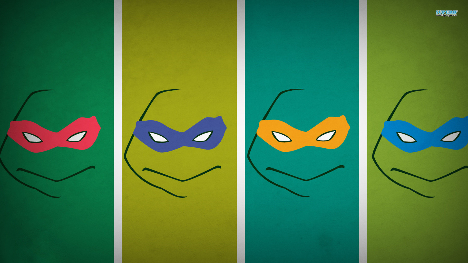 Maschere Tartarughe Ninja cartoon, 1920x1080 Full HD 1080p, Desktop