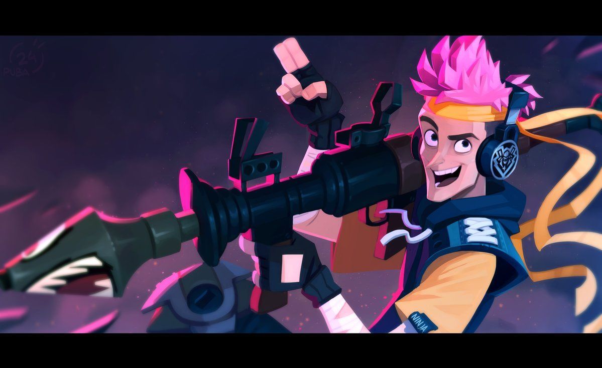 Personaggio Fortnite Ninja rosa, battle royale, 1199x734 HD, Desktop