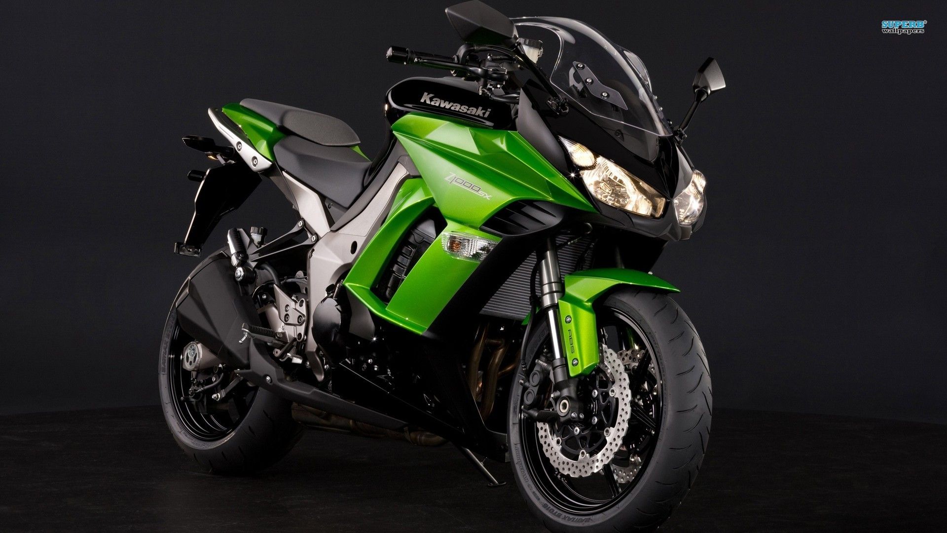 Moto Kawasaki Ninja verde, 1920x1080 Full HD 1080p, Desktop