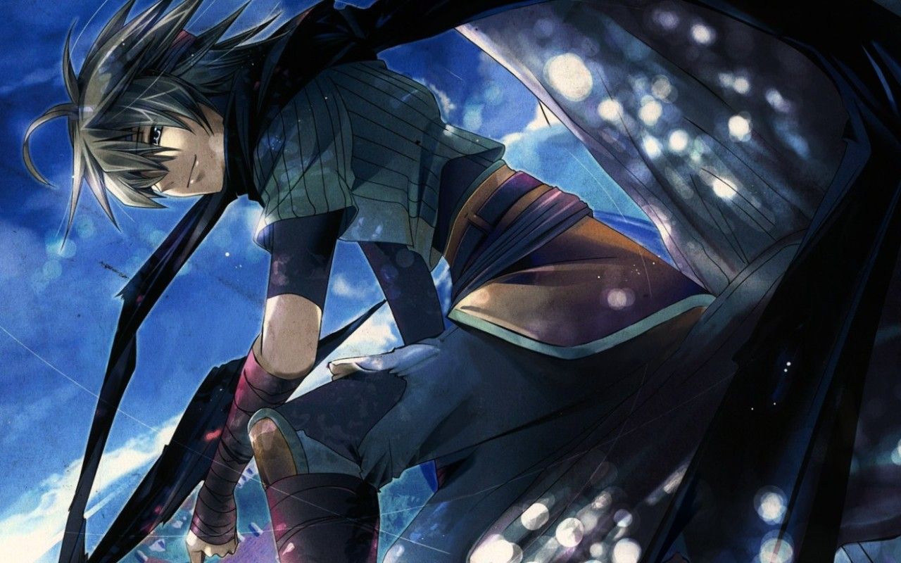 Ninja anime con spada, 1280x800 HD, Desktop