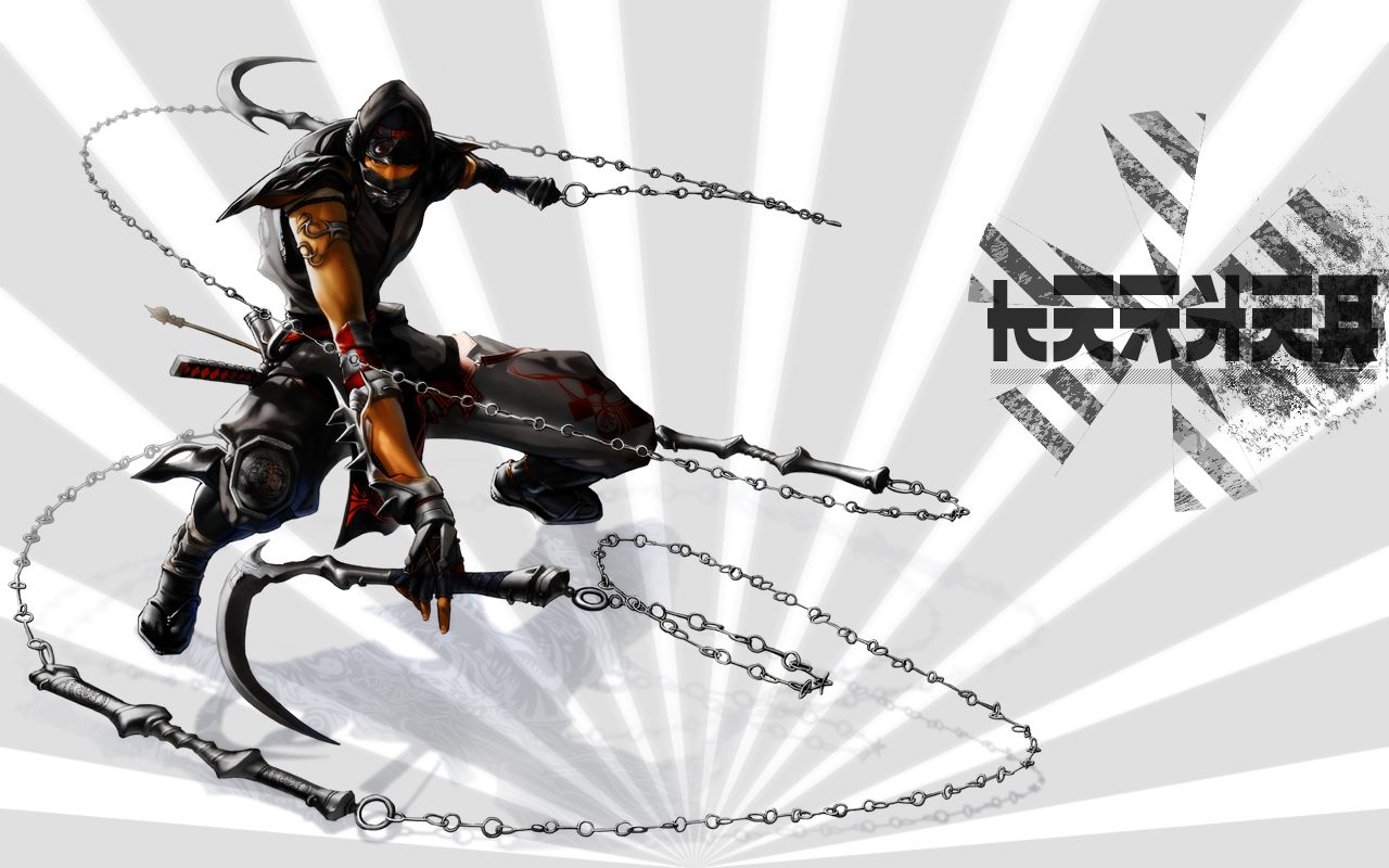 Ninja con catena e falce, 1280x800 HD, Desktop
