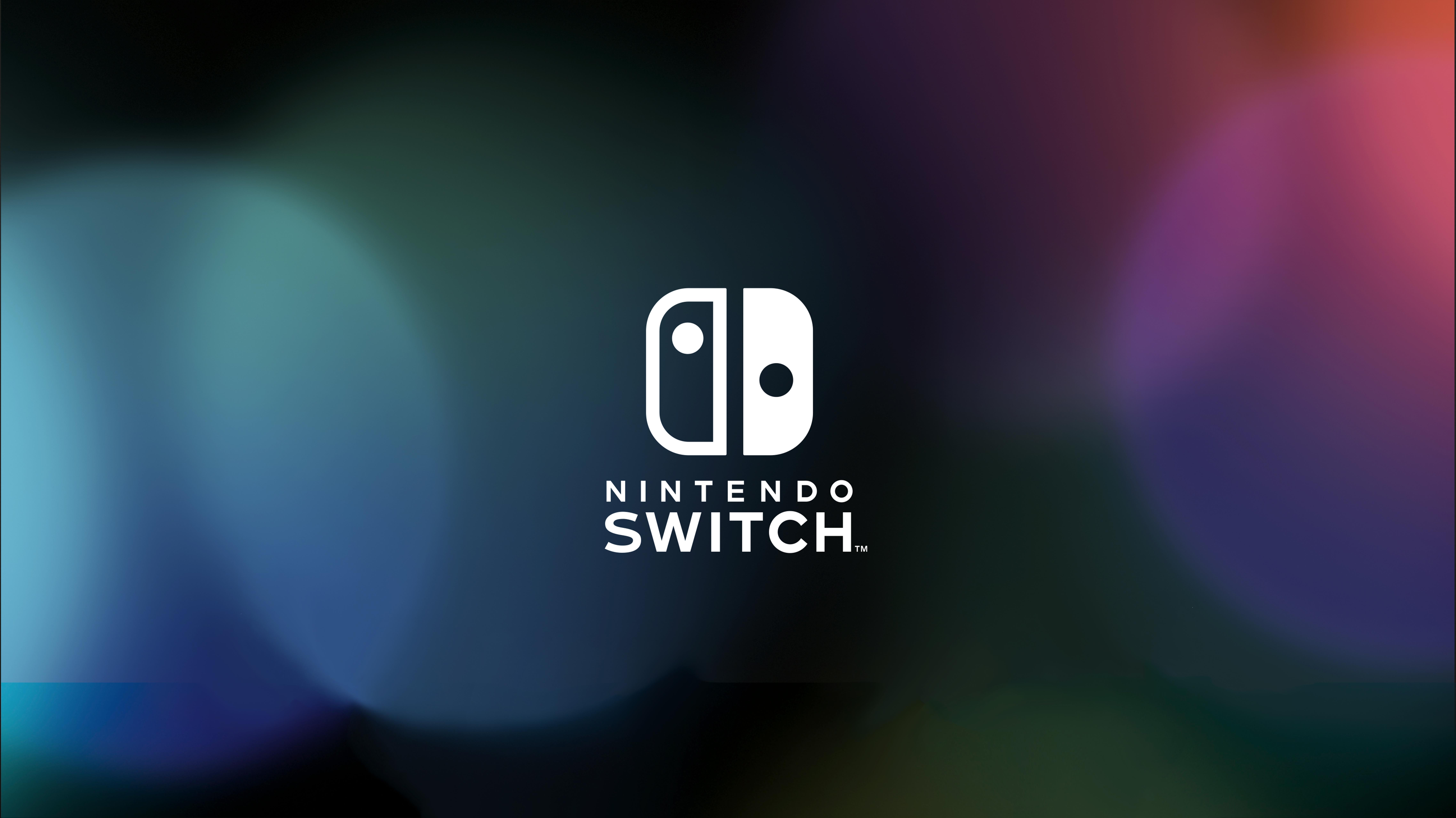 Logo Nintendo Switch sfondo bokeh, 9104x5116 4K Ultra HD, Monitor 4K