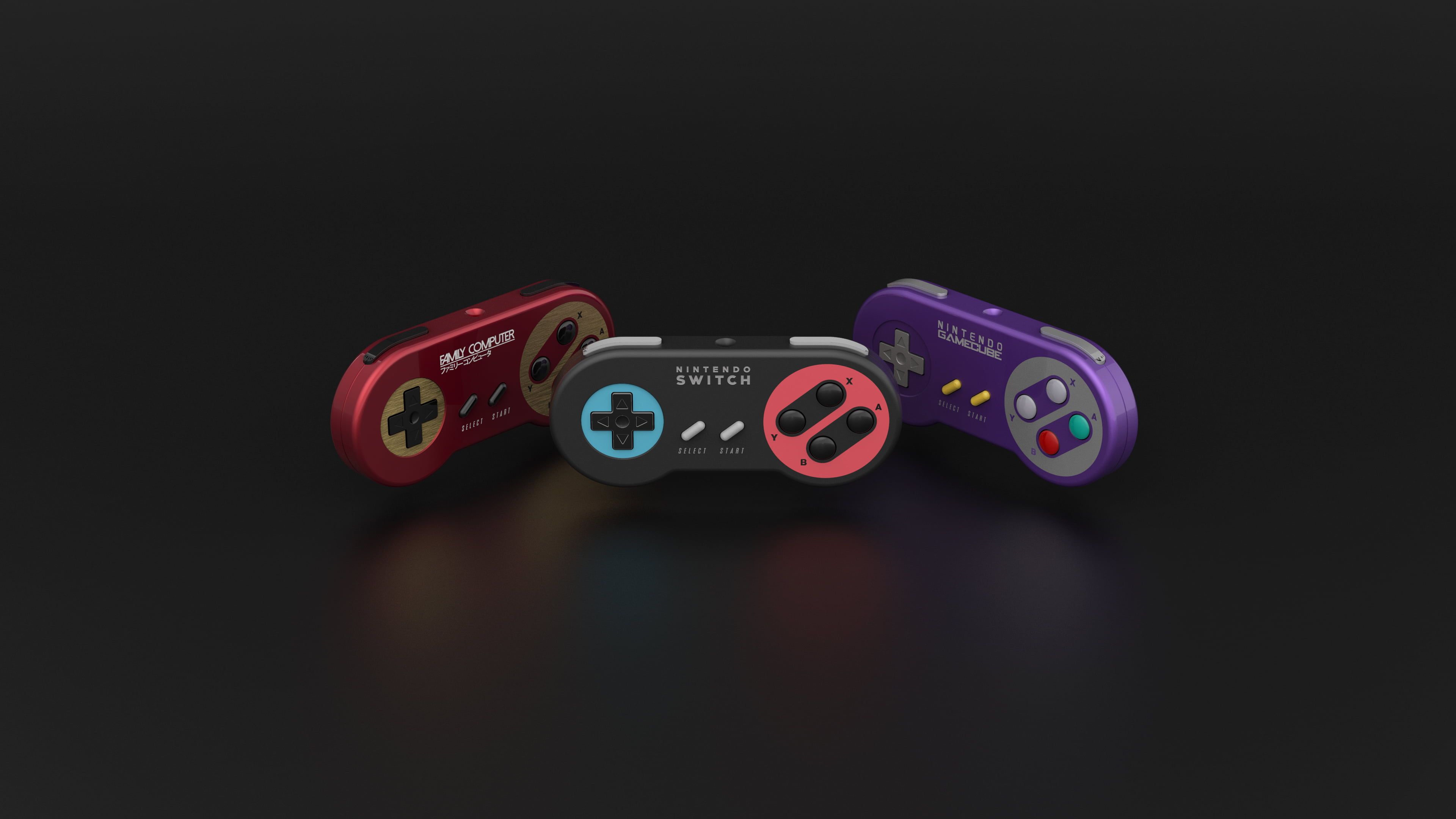 Controller Nintendo Switch colorati, 3840x2160 4K Ultra HD, Monitor 4K