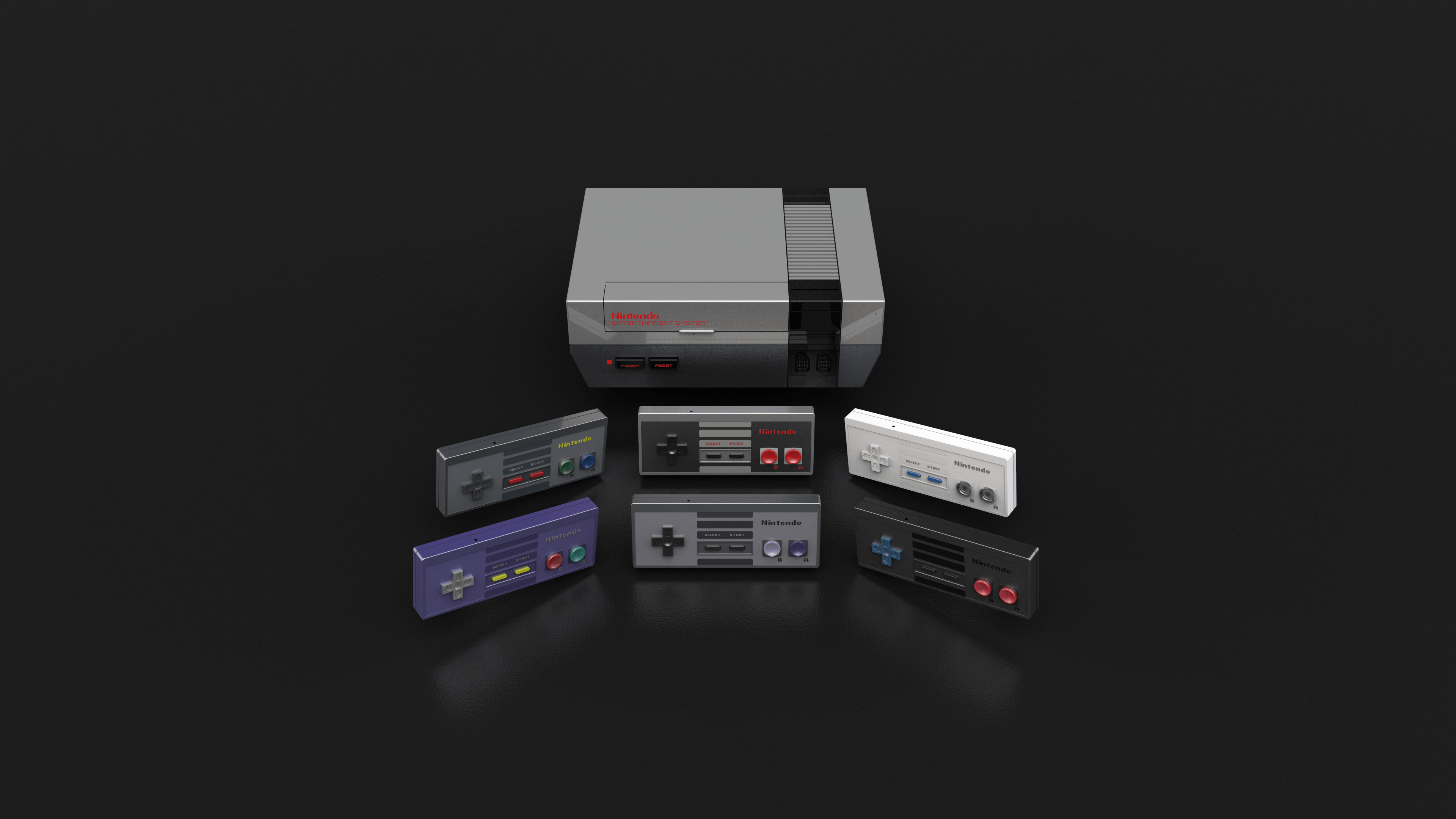 Console NES con controller, 3840x2160 4K Ultra HD, Monitor 4K