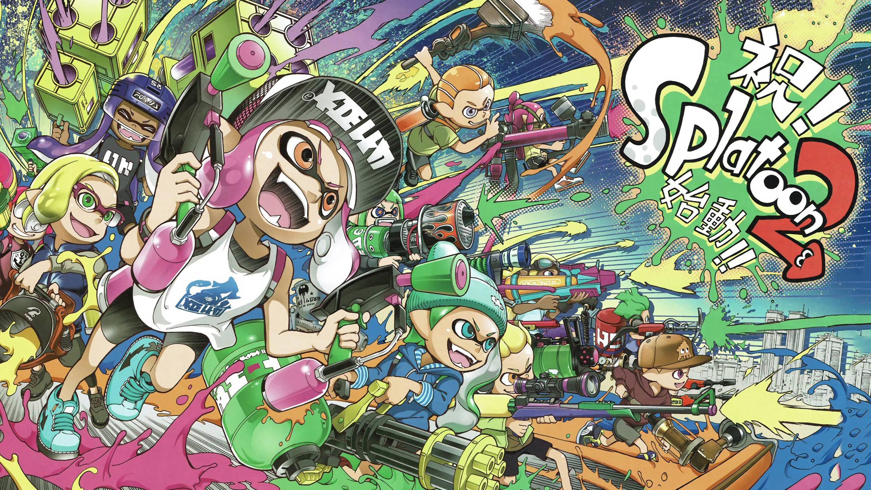Splatoon 2 personaggi colorati, 2816x1584 1440p, Monitor Gaming