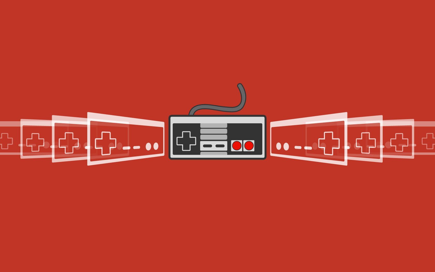 Controller Nintendo NES rosso, 1680x1050 HD, PC