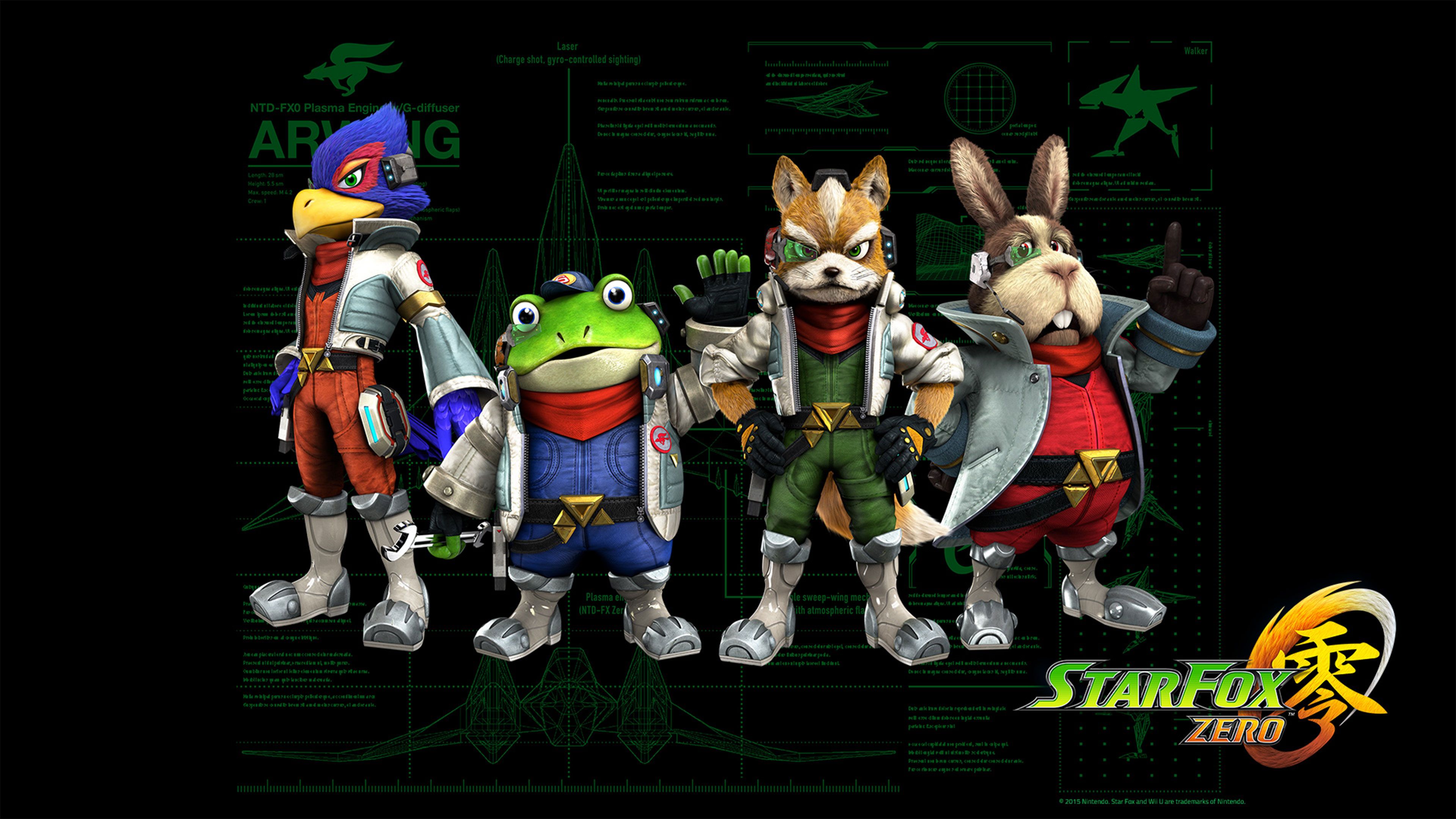 Star Fox Zero personaggi gruppo, 3840x2160 Ultra HD, 4K TV