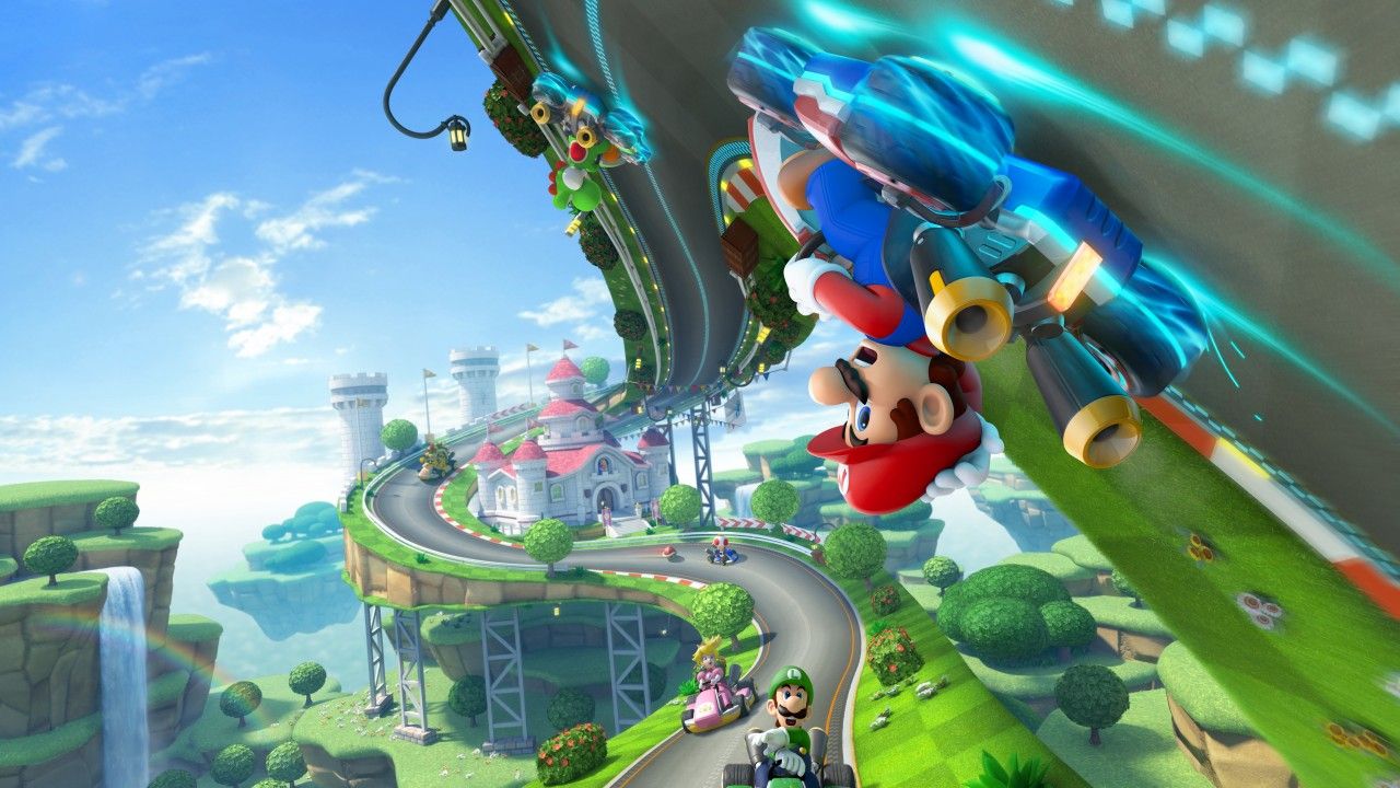 Mario Kart pista colorata, idraulico, 1280x720 720p, Laptop