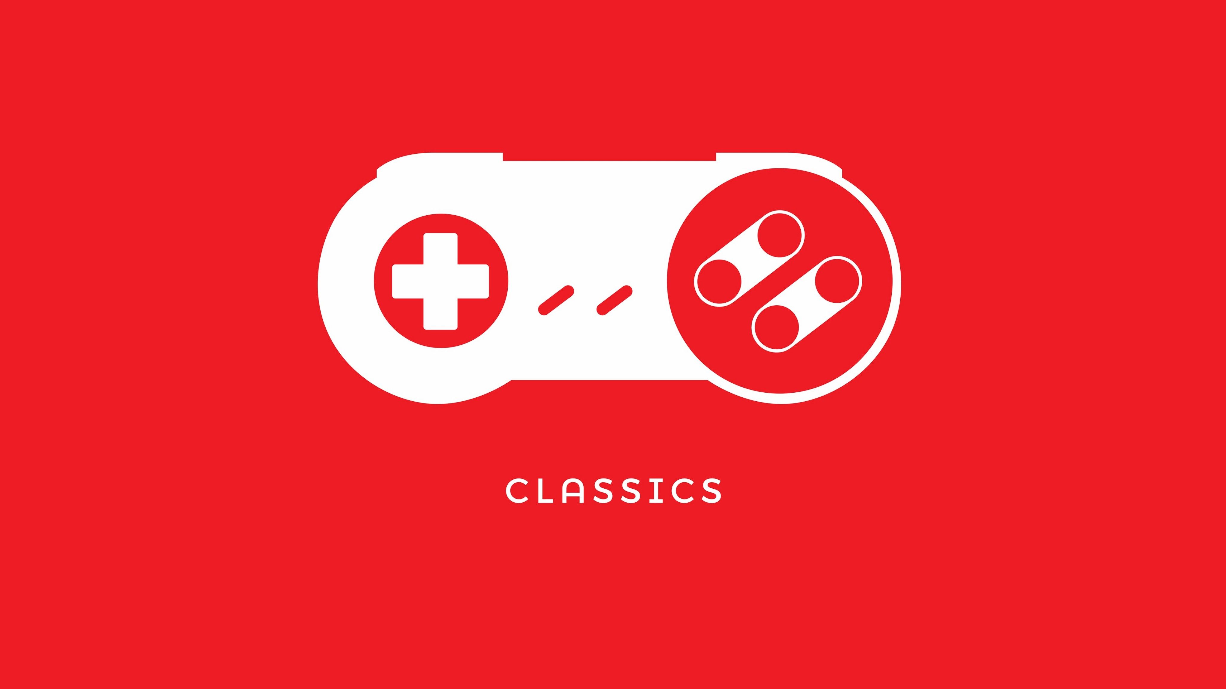 Controller SNES stilizzato rosso, 4096x2304 Ultra HD, Monitor 4K