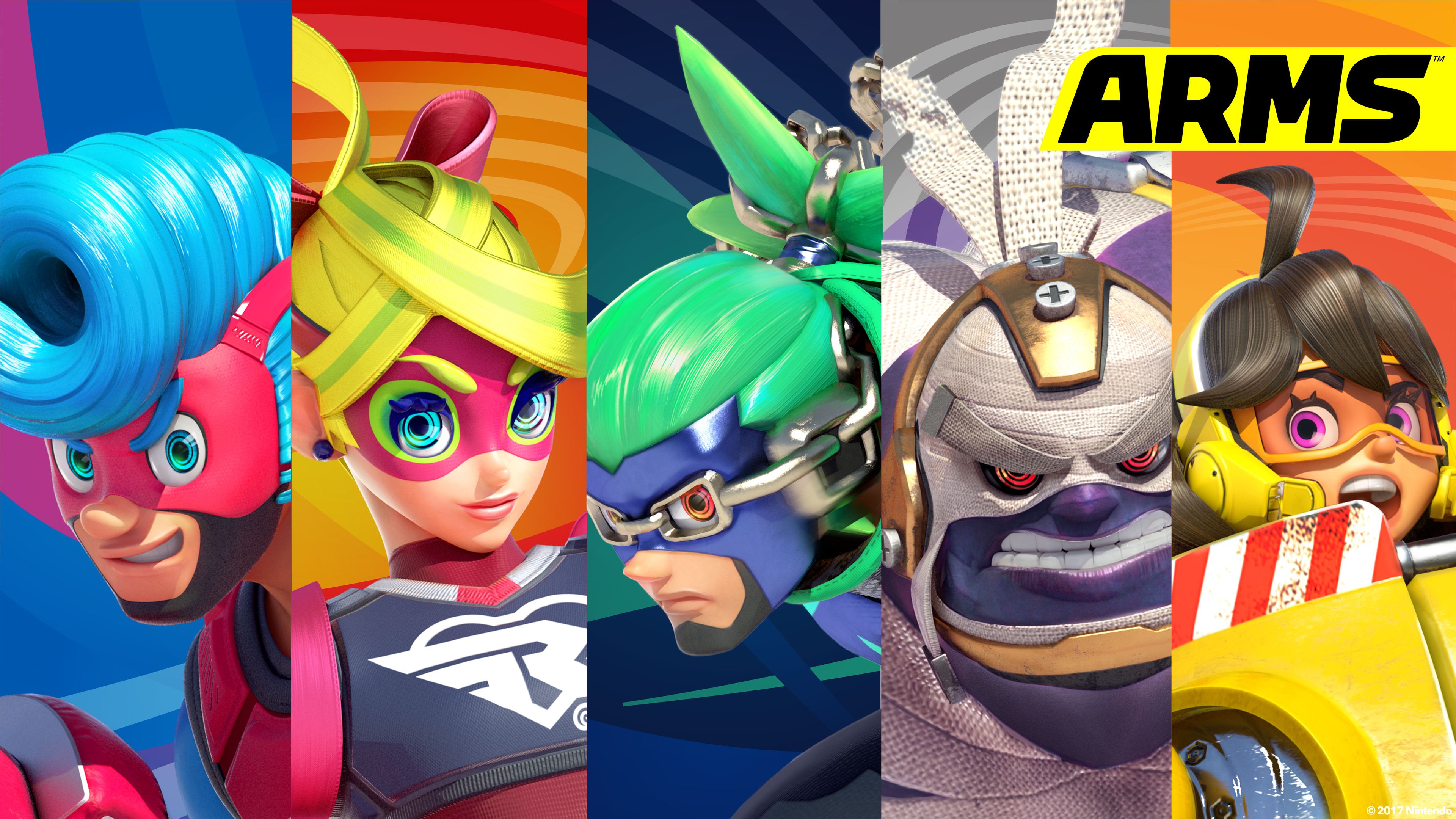 Personaggi videogioco ARMS Nintendo, 3840x2160 4K, Desktop 4K