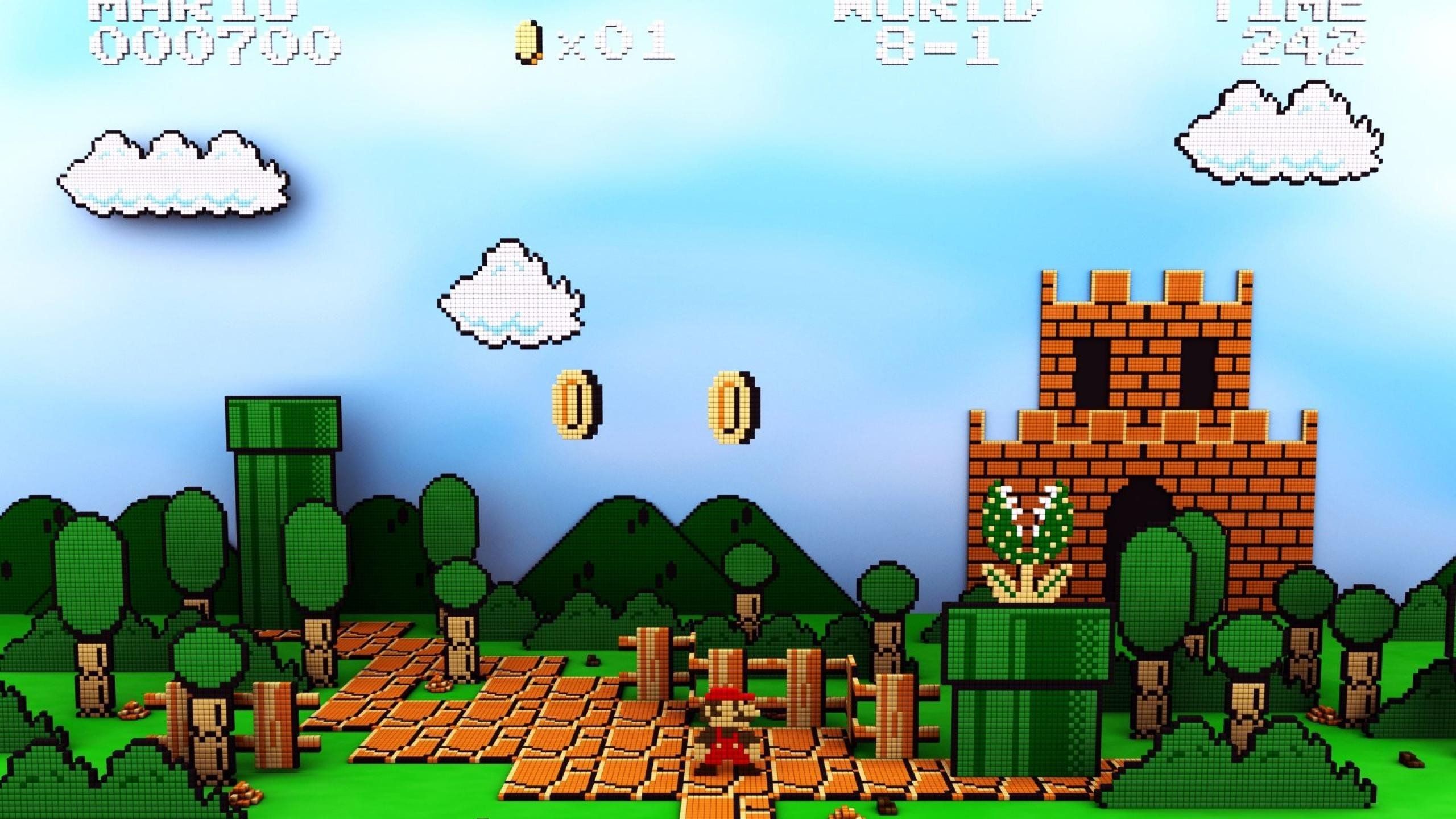 Super Mario livello a piattaforme, 2560x1440 2K QHD, PC