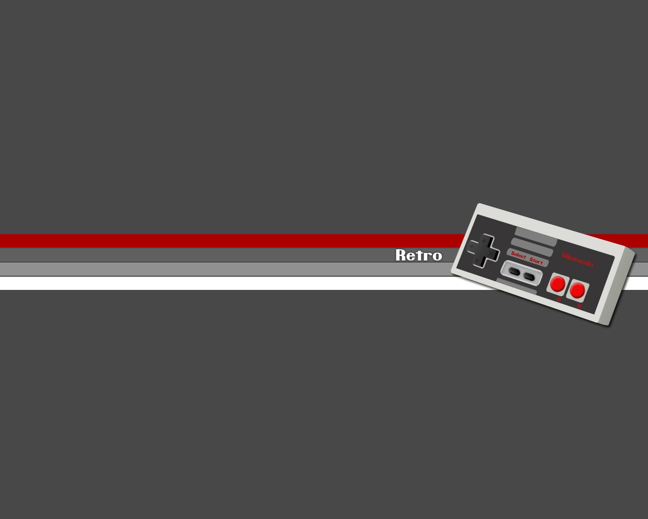 Controller NES retro grigio, 1280x1024 HD, Desktop