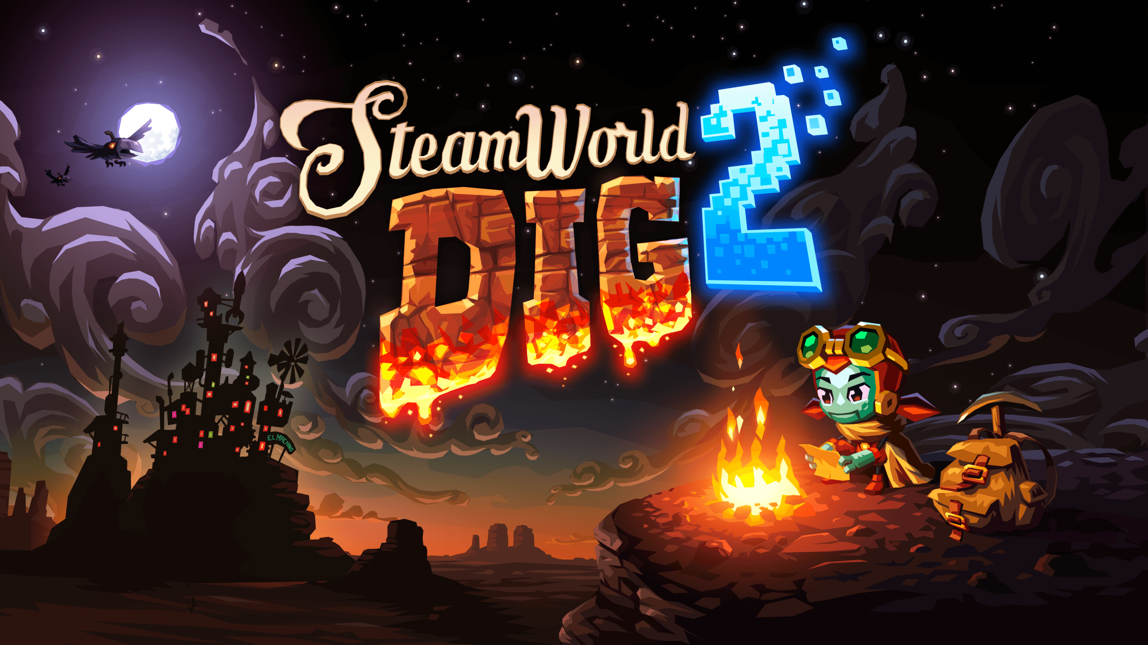 SteamWorld Dig 2 personaggi robot, 3840x2160 4K, Desktop 4K