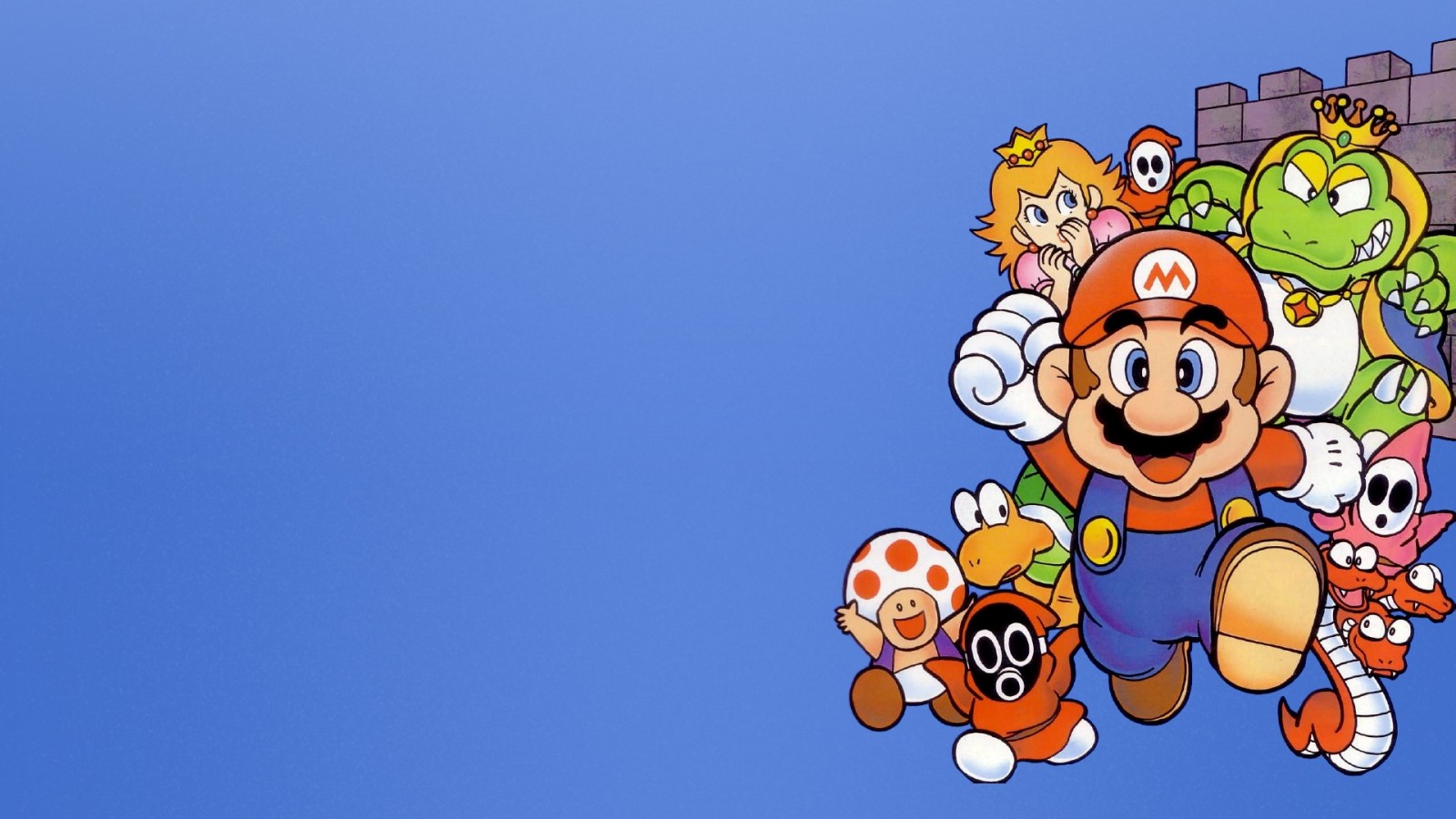 Mario e personaggi Nintendo, 1600x900 HD Ready, PC