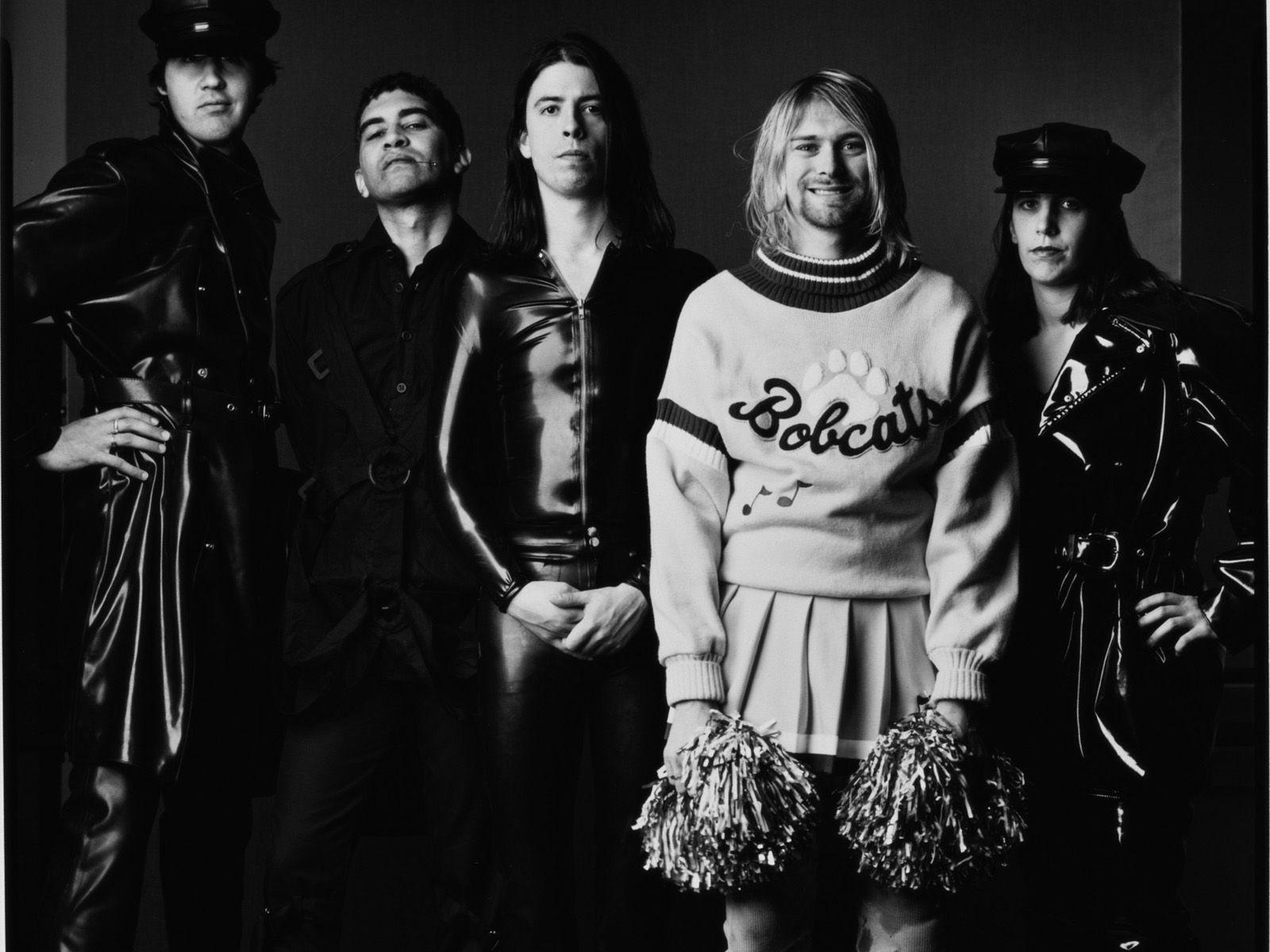 Nirvana band foto vintage bianco nero, Kurt Cobain, 1600x1200 900p, PC