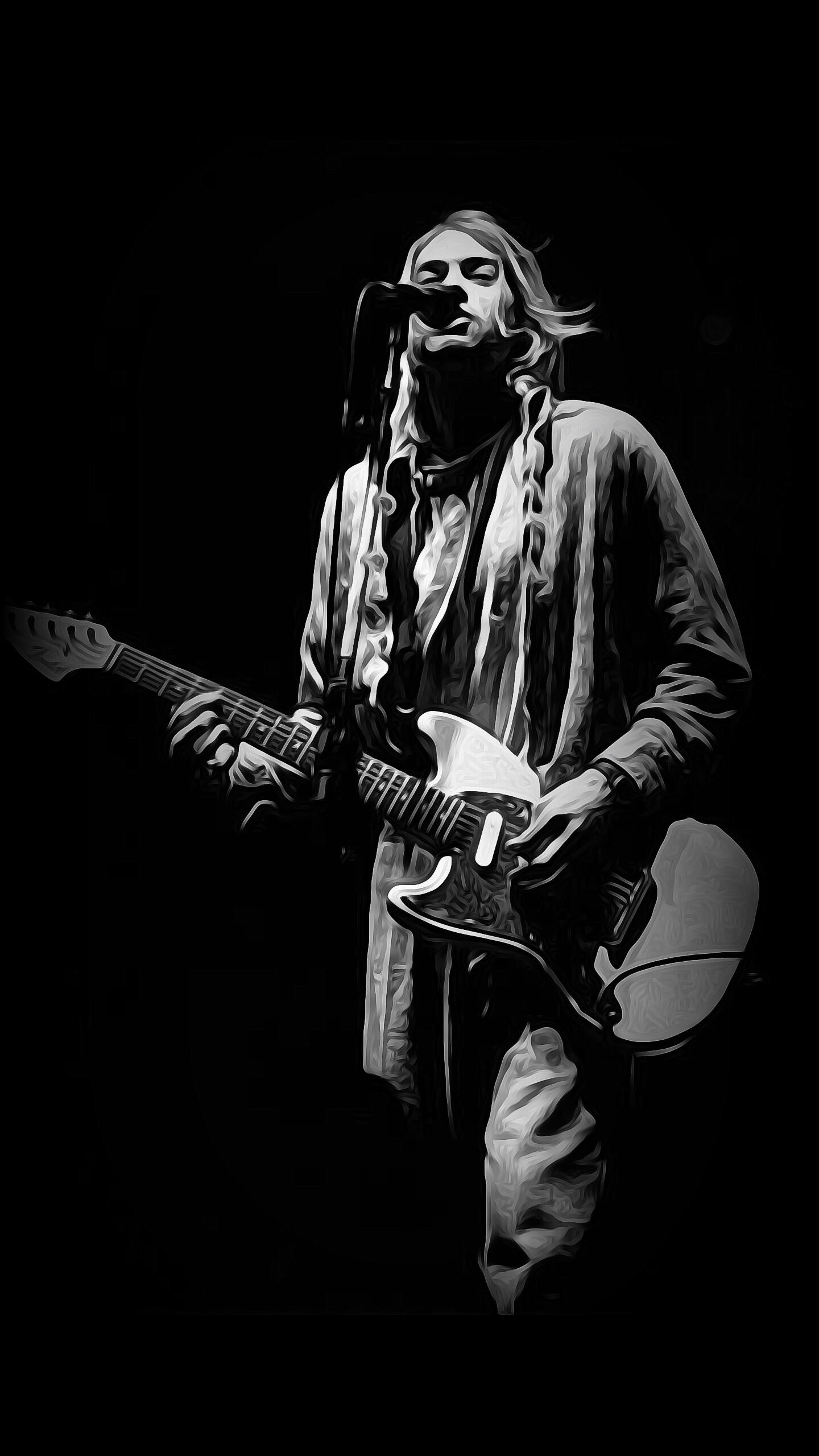 Kurt Cobain concerto chitarra, 1440x2560 Full HD Verticale, Smartphone