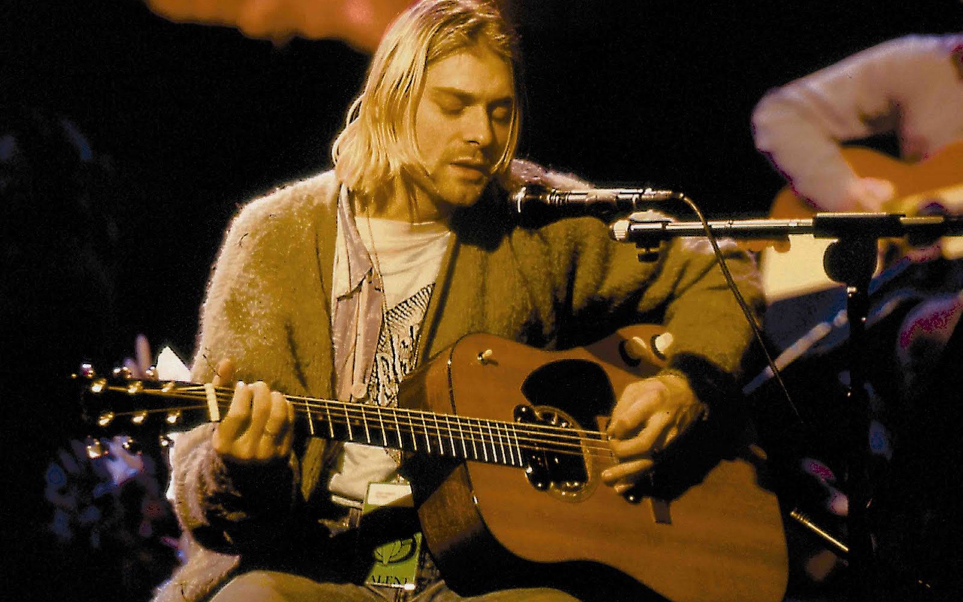 Kurt Cobain chitarra acustica live, 1920x1200 WUXGA, Desktop