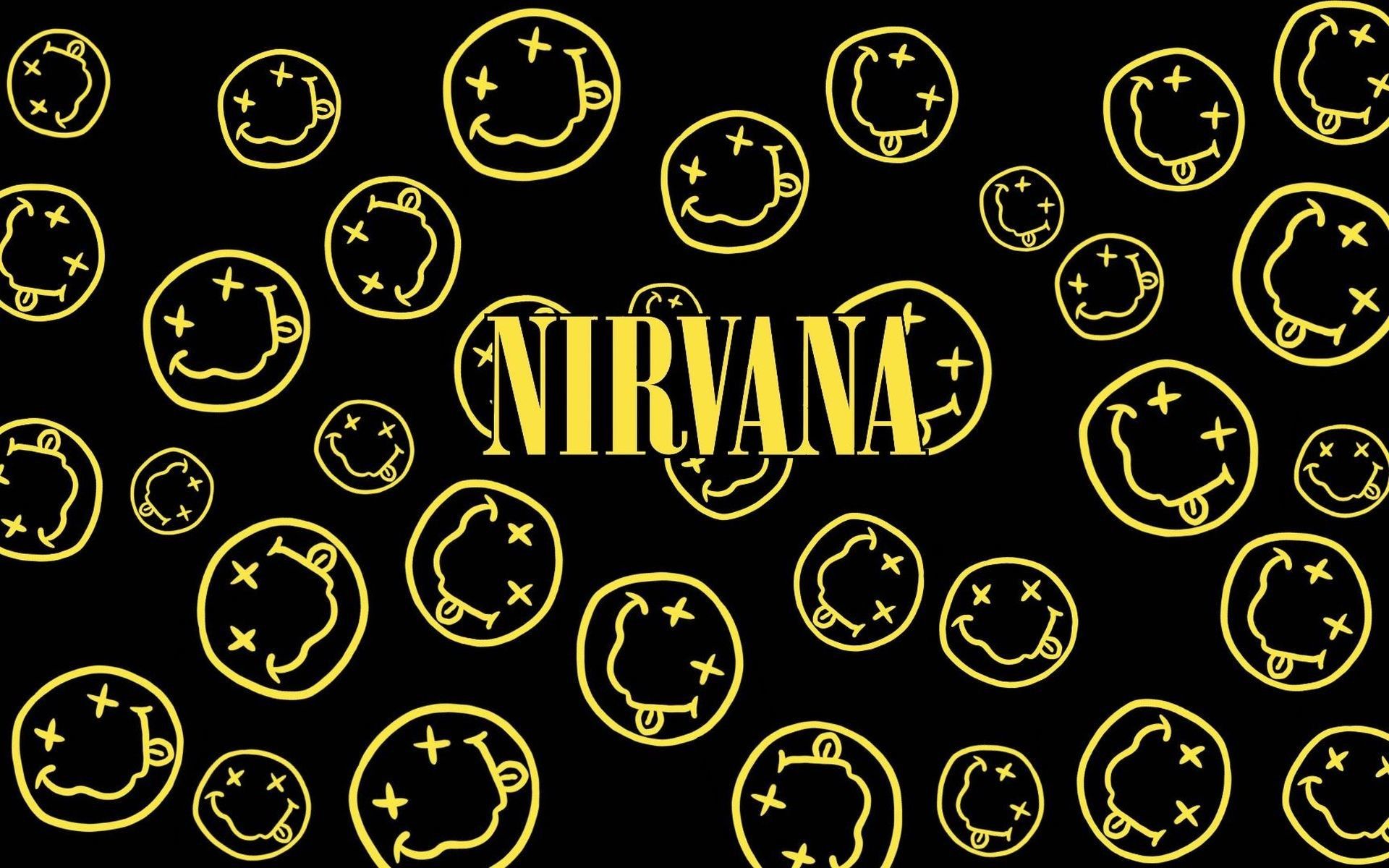 Logo faccine sorridenti Nirvana, 1920x1200 Full HD+ WUXGA, iMac