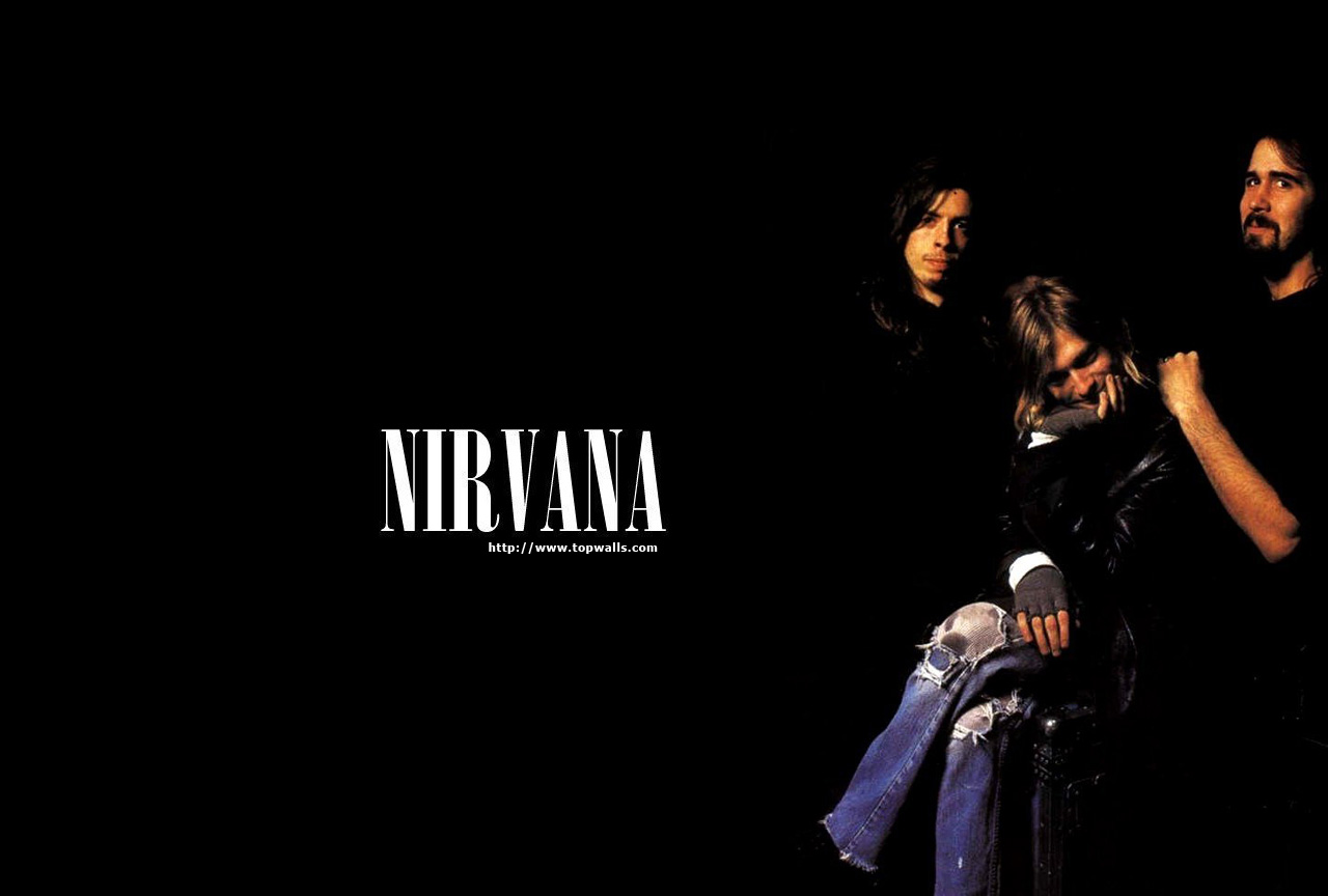 Banda Nirvana sfondo nero, 1280x864 720p, Laptop