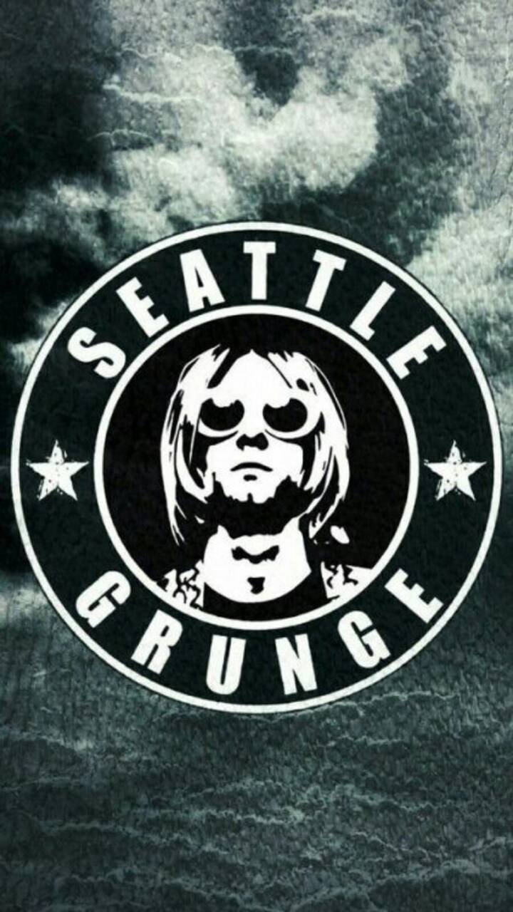 Logo Seattle Grunge Kurt Cobain, 720x1280 Verticale, Telefono