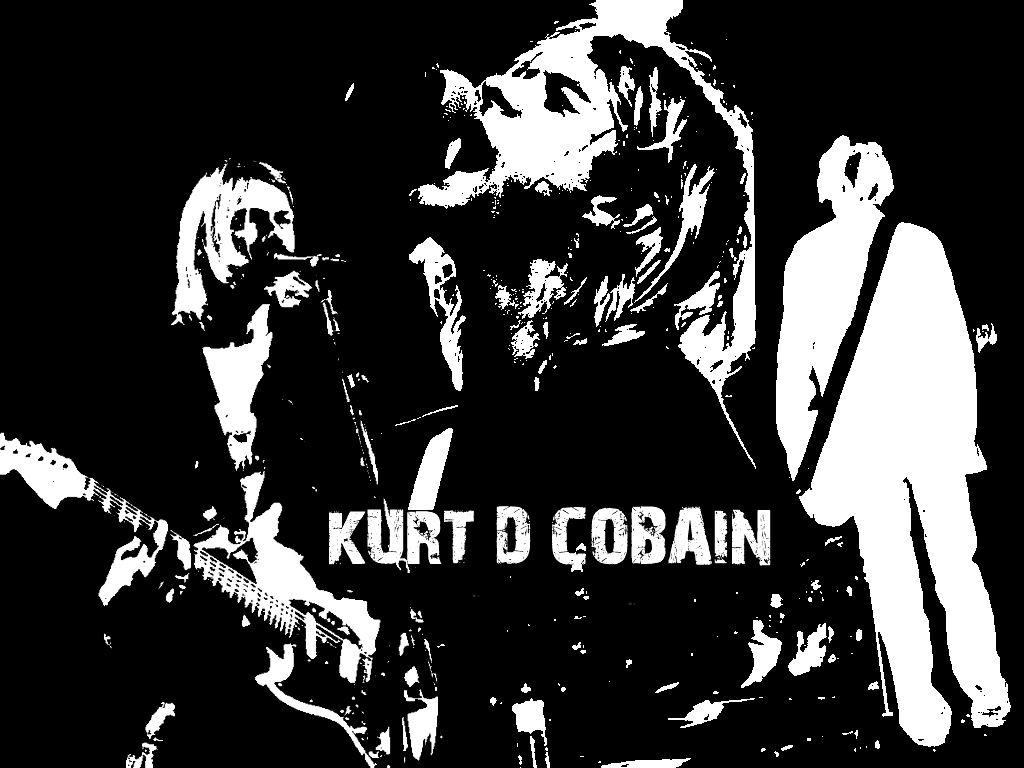 Kurt Cobain Nirvana bianco nero, 1024x768 HD, Desktop