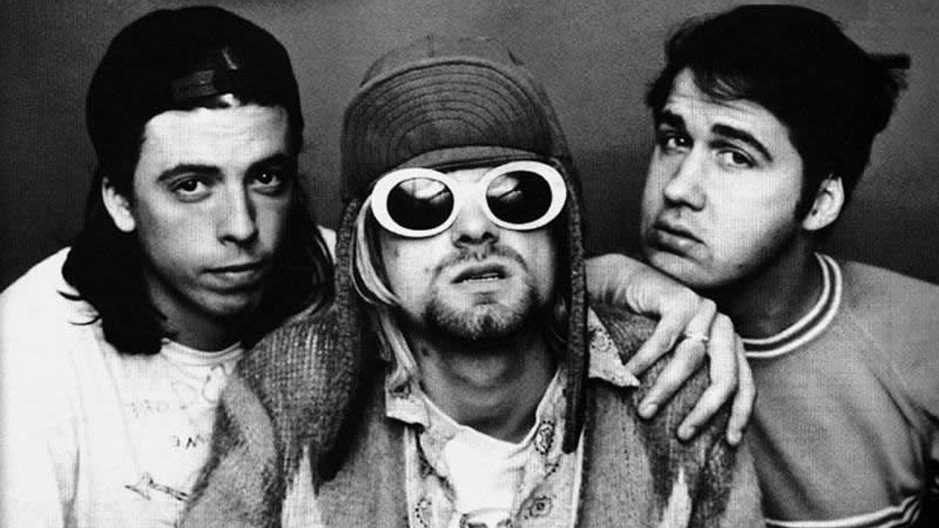 Nirvana band bianco e nero, Kurt Cobain, 1920x1080 1080p, Desktop