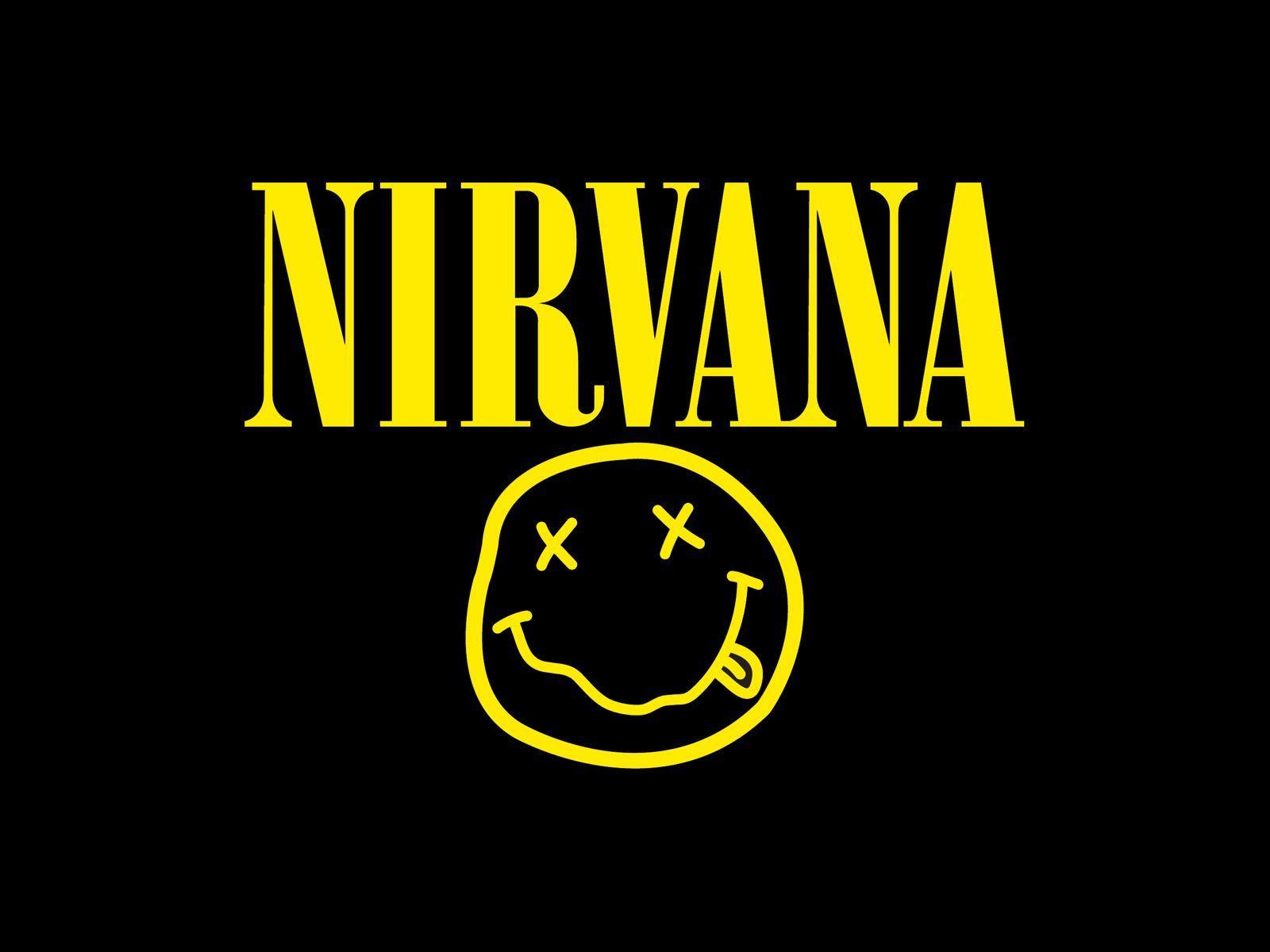 Logo band Nirvana giallo, 1600x1200 900p, Desktop