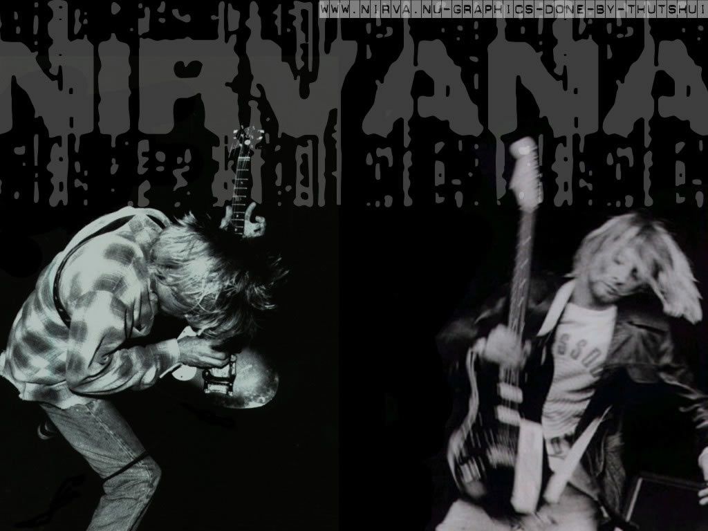 Logo Nirvana con testi neri, 1063x752 HD, PC