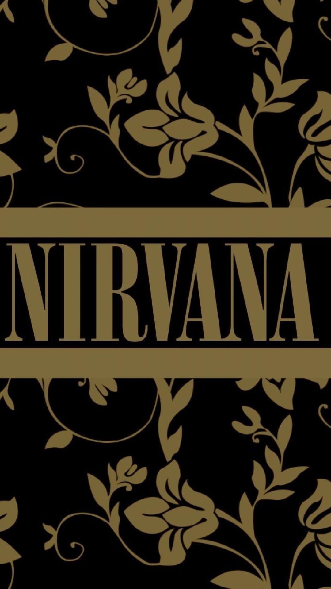 Logo Nirvana smiley nero, grunge, 1080x1920 Full HD Verticale, Smartphone