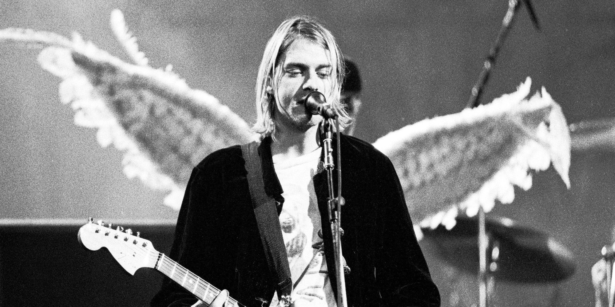 Kurt Cobain con ali angelo, 2000x1000 2K, Desktop