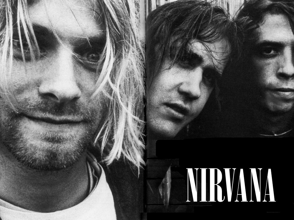 Nirvana banda bianco e nero, 1024x768 HD, Desktop
