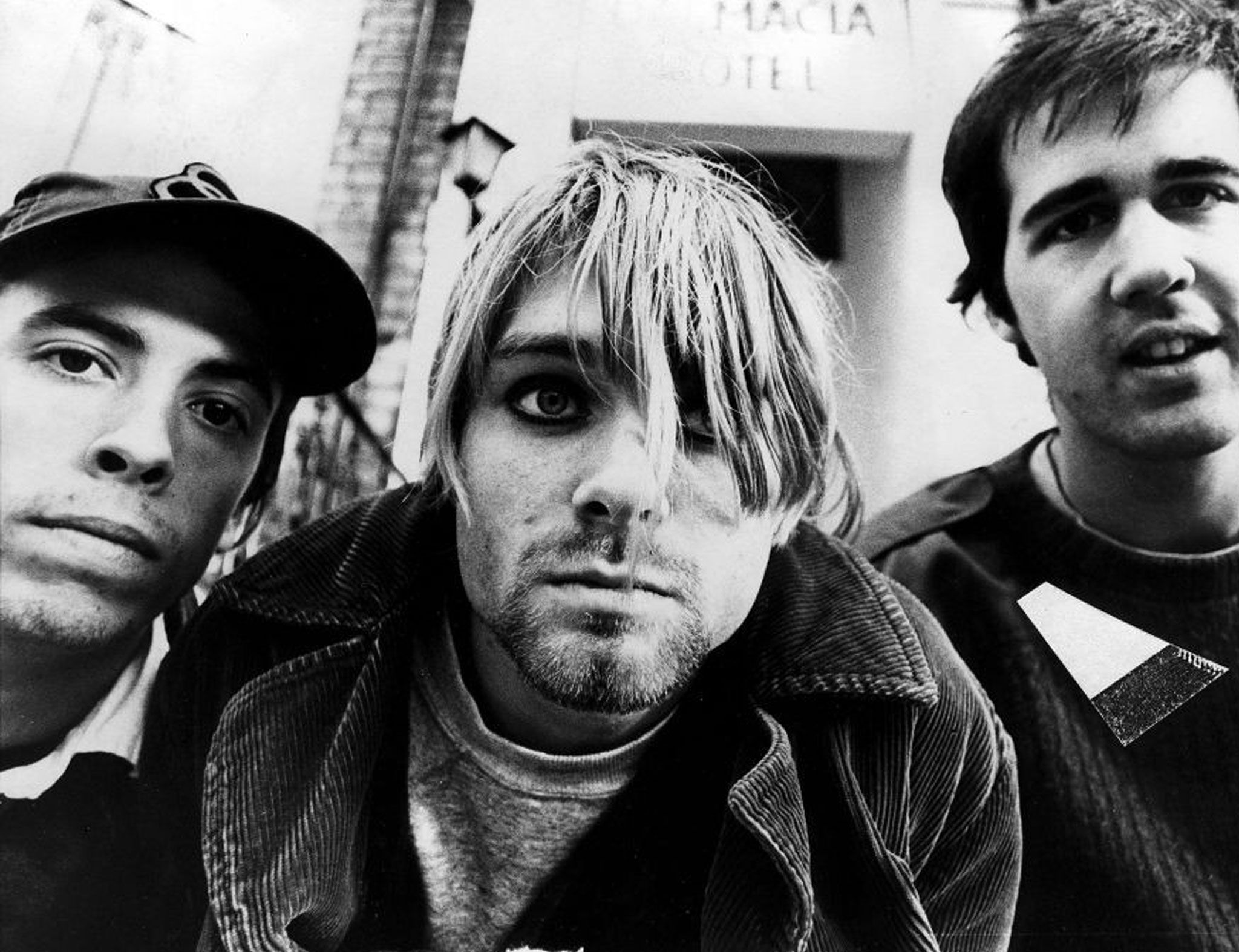 Nirvana banda bianco e nero, Kurt Cobain, 2048x1573 Hi-Res, Laptop