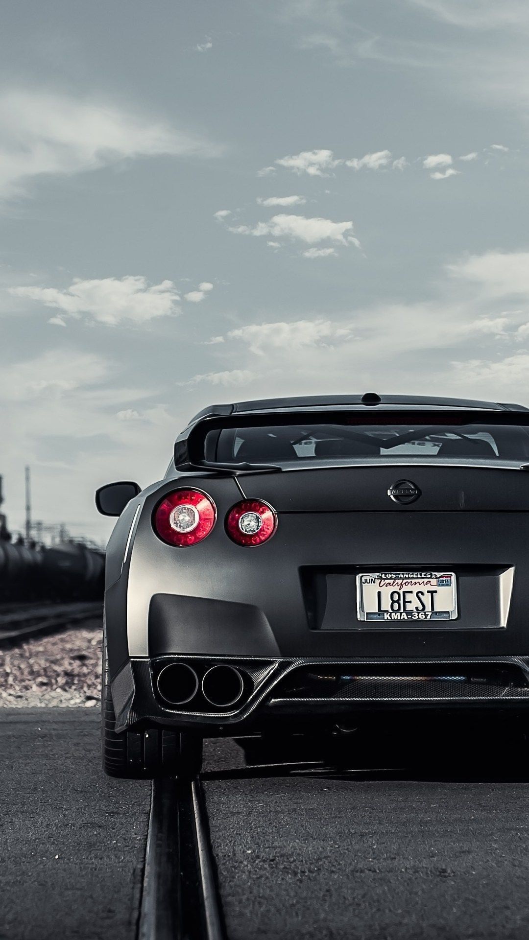 Nissan GTR nera retro, 1080x1920 Full HD Verticale, Smartphone