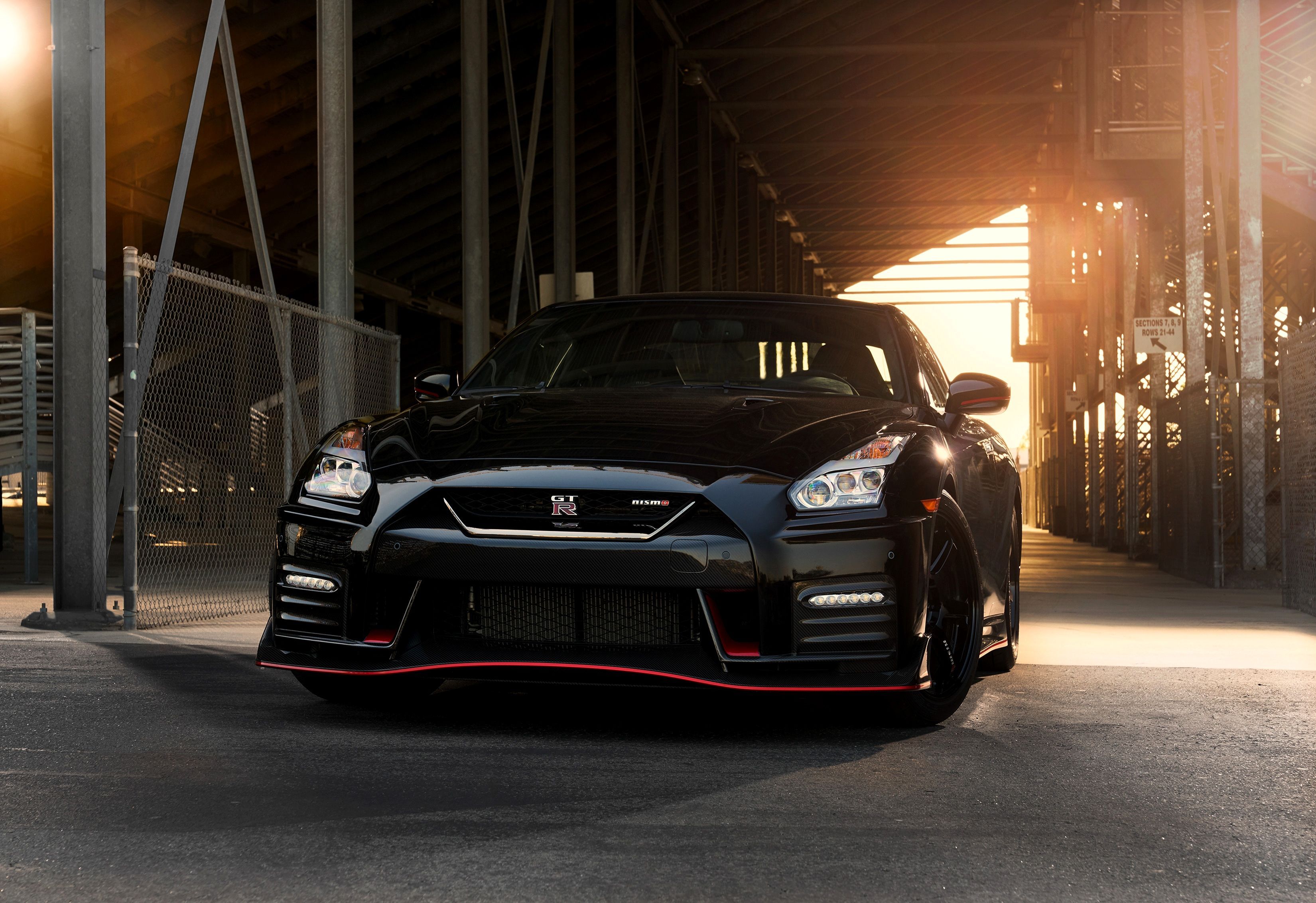 Nissan GTR nera frontale, 3300x2264 WQXGA, Monitor Gaming
