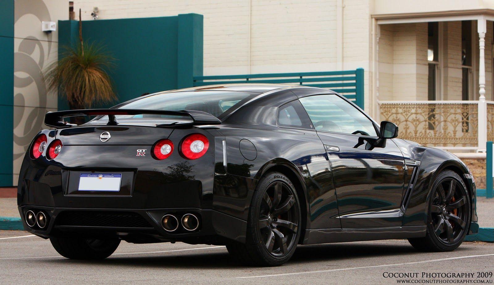 Nissan GTR nera, 1600x924 HD, Laptop