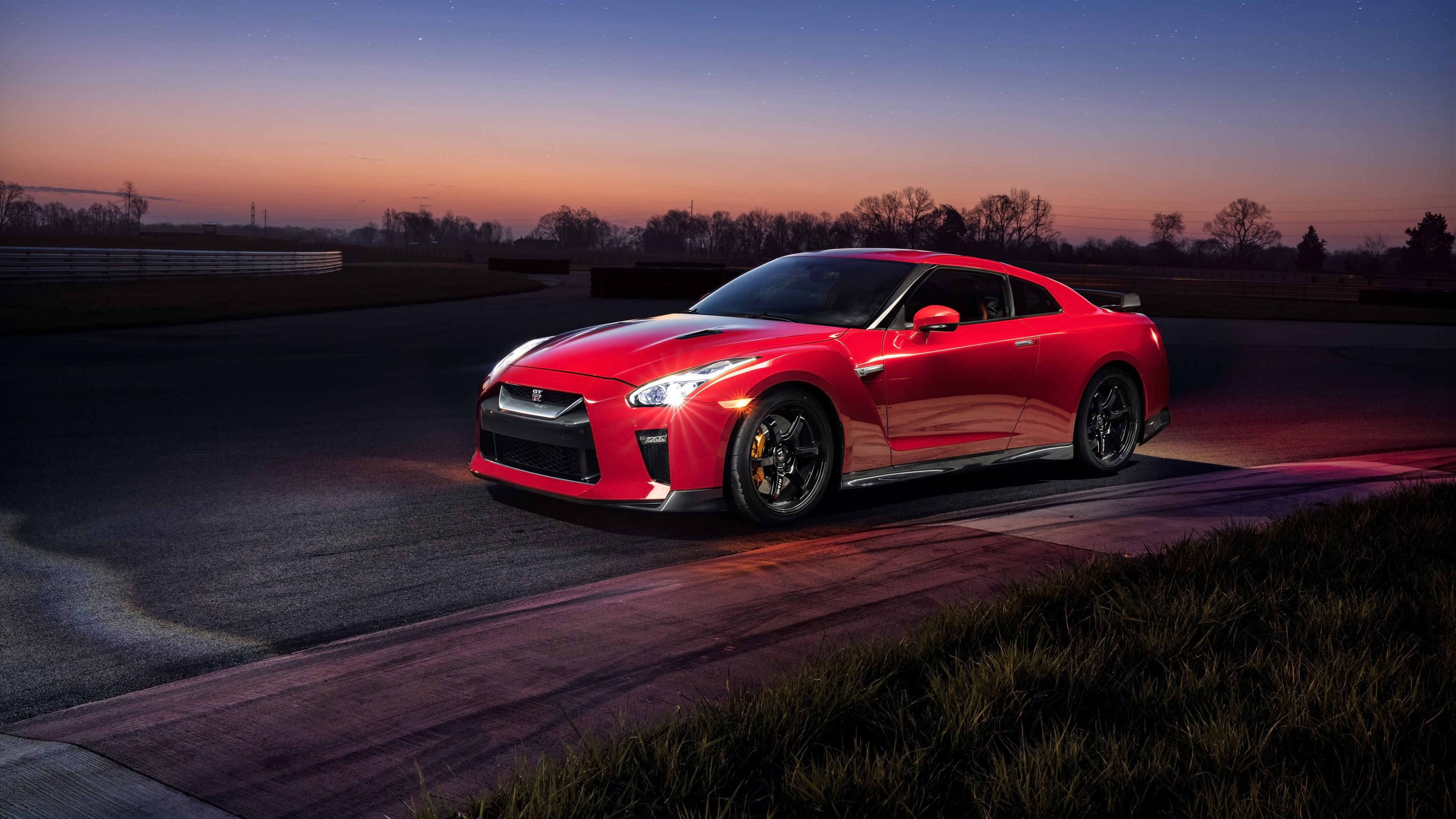 Nissan GT-R rossa, 3840x2160 4K, Desktop 4K