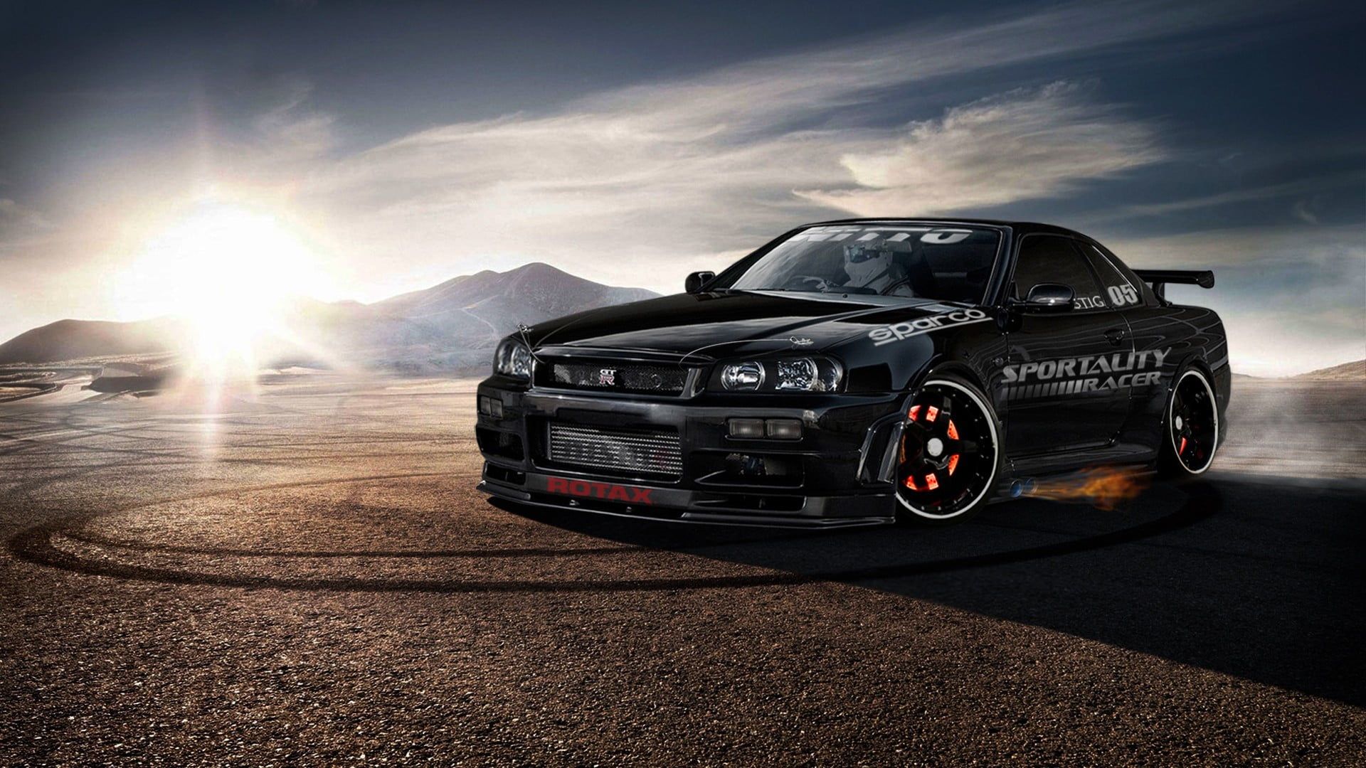 Nissan Skyline GT-R nera, 1920x1080 Full HD 1080p, PC Desktop