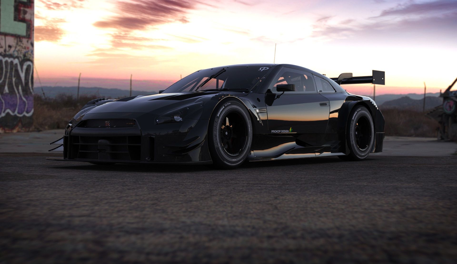 Nissan GTR nera sportiva, 1920x1110 Full HD 1080p, Desktop